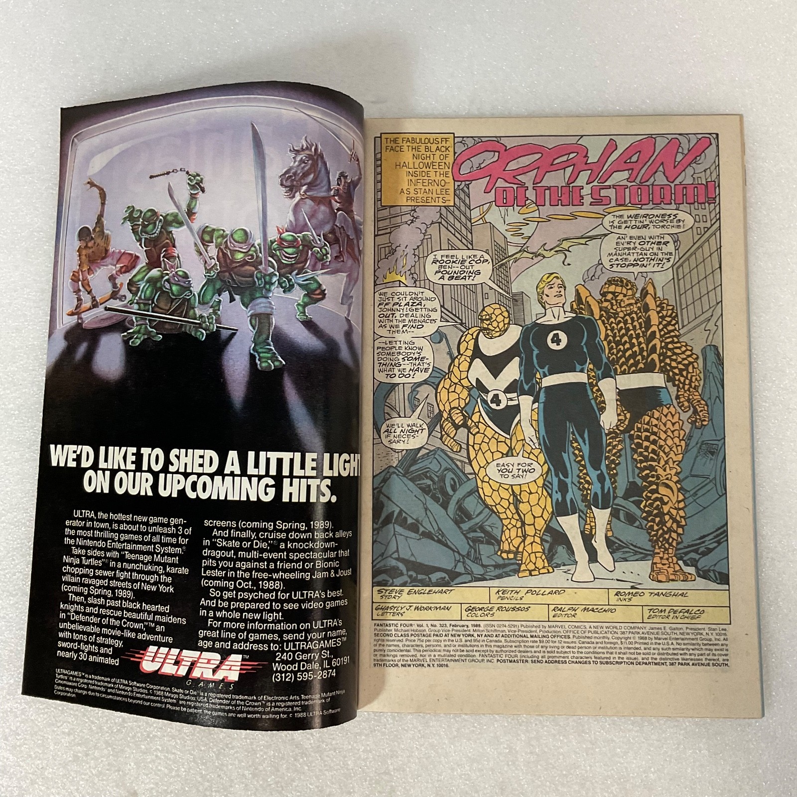 Fantastic Four #322 Marvel Inferno Tie-In Human Torch vs Graviton - Image 3