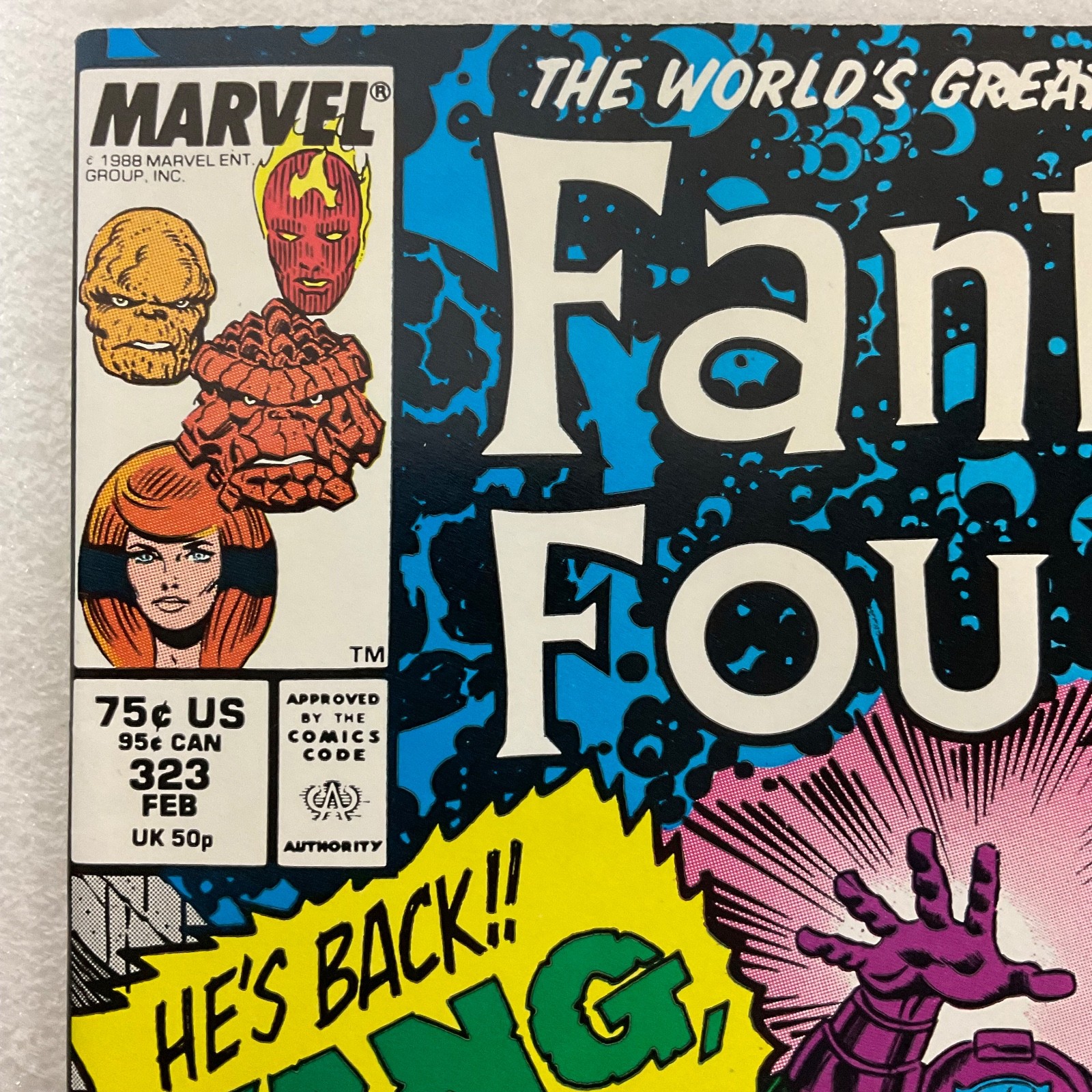 Fantastic Four #322 Marvel Inferno Tie-In Human Torch vs Graviton - Image 5