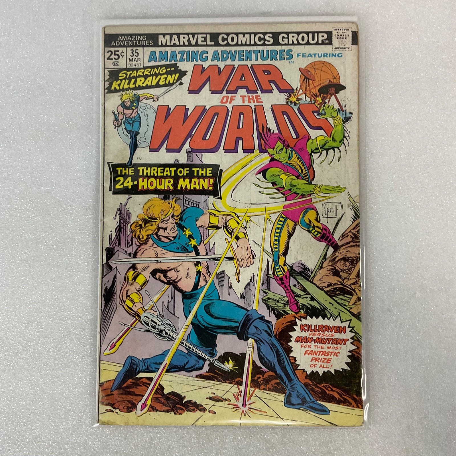 Amazing Adventures #35 War of the Worlds Killraven Marvel 1976 Comic - Image 13