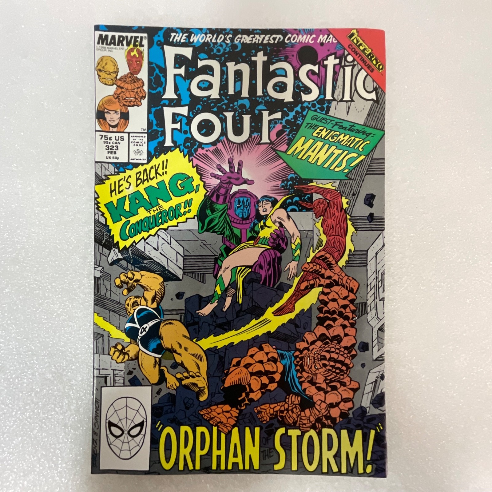 Fantastic Four #322 Jan 1989 Marvel Copper Age Superhero Comic - Image 1