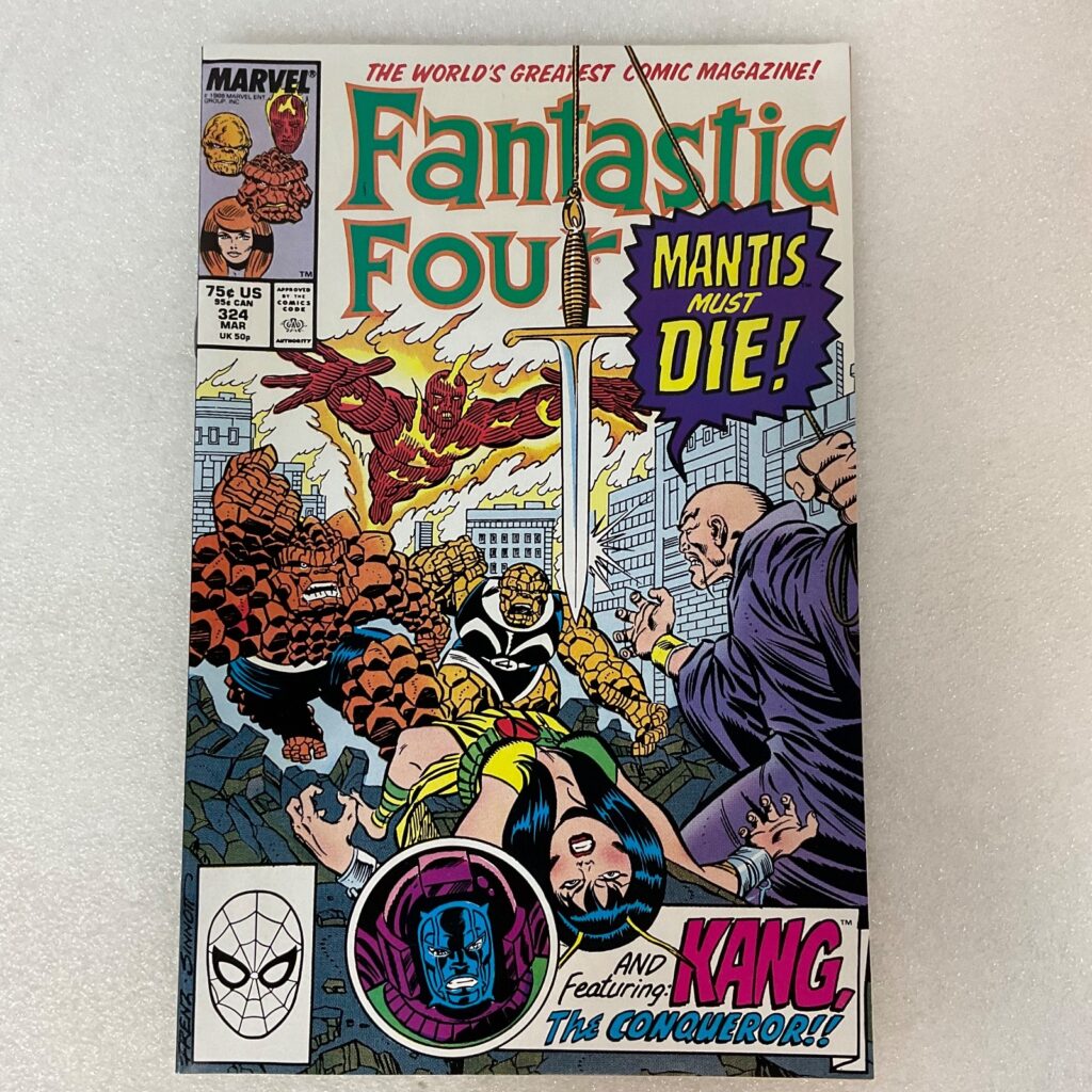 Fantastic Four #324 Mantis Must Die Kang 1989 Marvel Comic 10.25in - Image 1