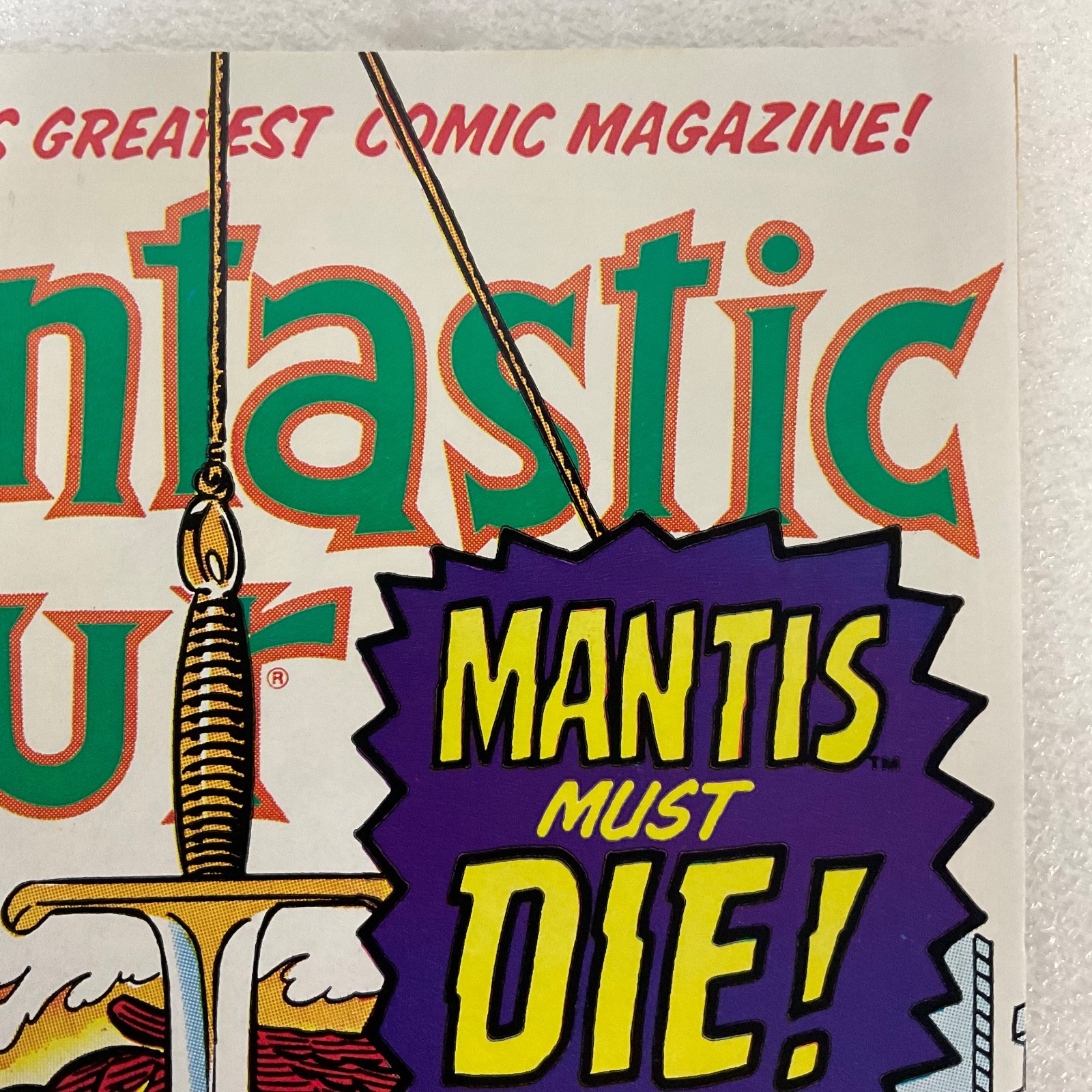 Fantastic Four #324 Mantis Must Die Kang 1989 Marvel Comic 10.25in - Image 4