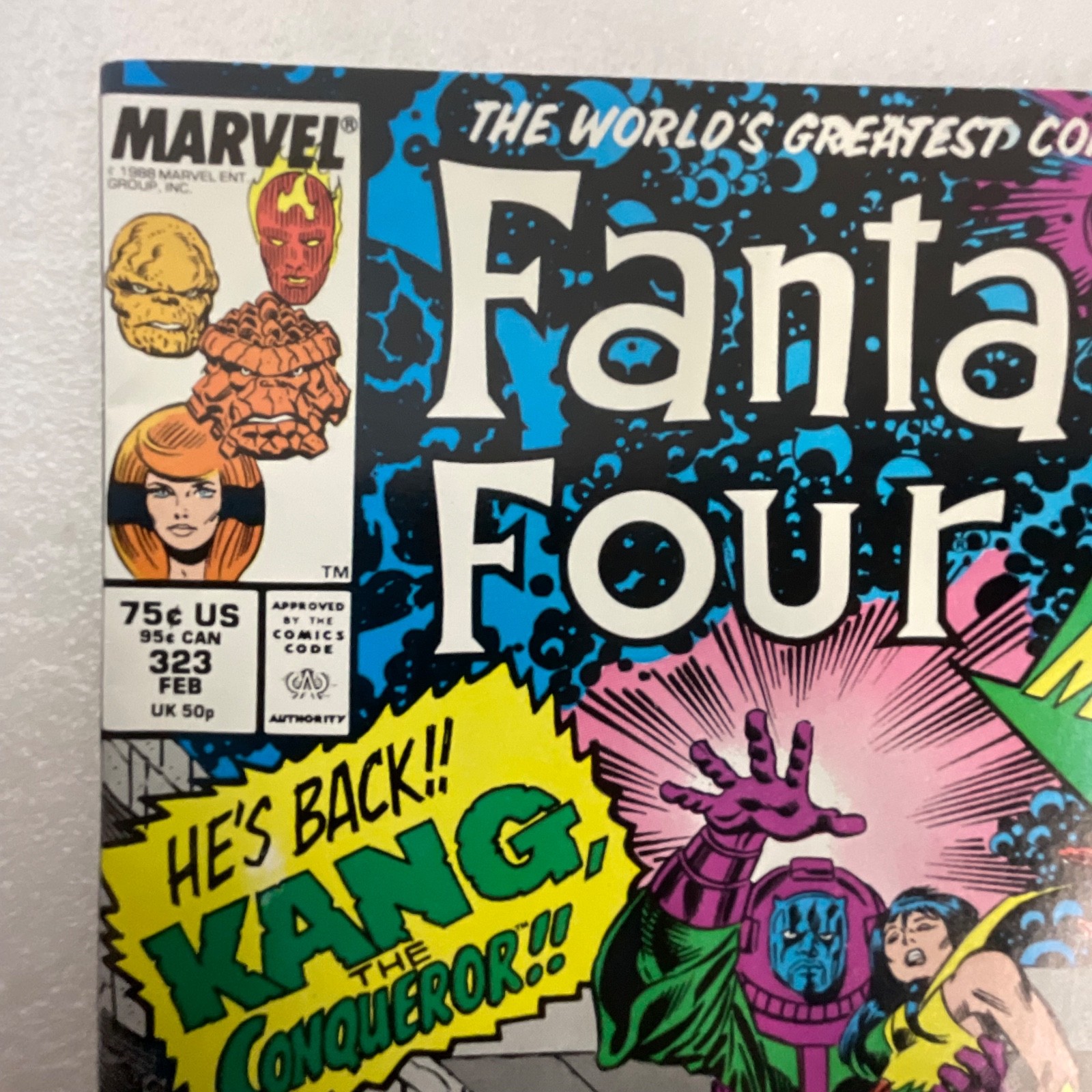Fantastic Four #322 Jan 1989 Marvel Copper Age Superhero Comic - Image 5