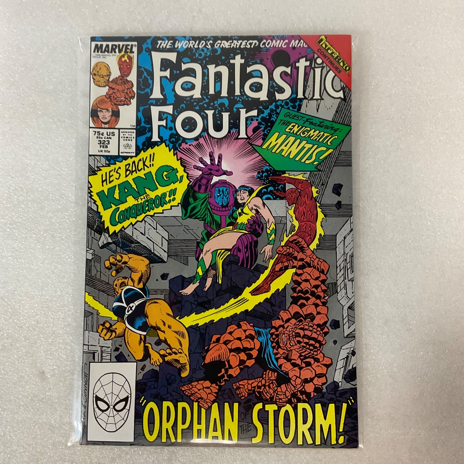 Fantastic Four #322 Marvel Inferno Tie-In Human Torch vs Graviton - Image 13