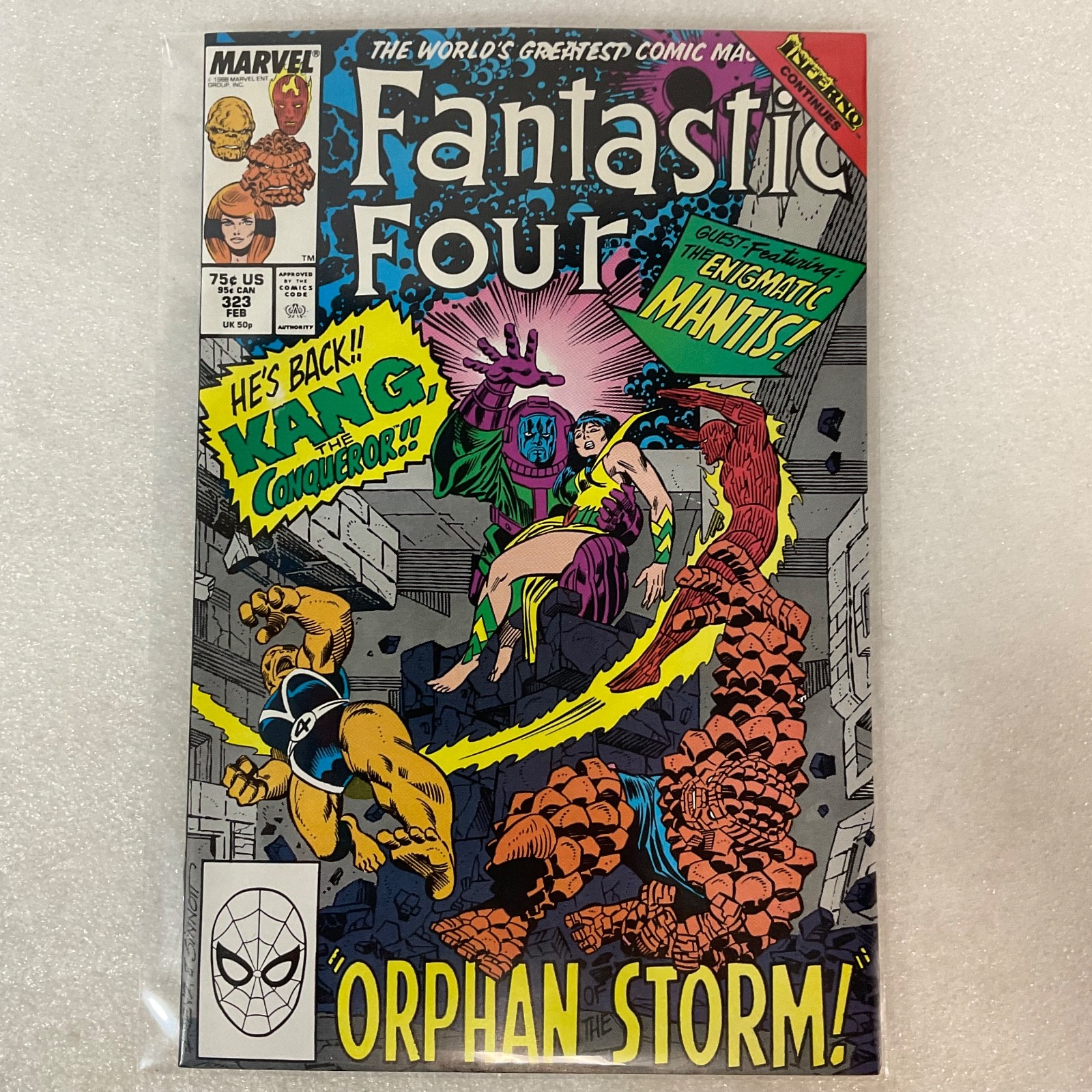 Fantastic Four #322 Jan 1989 Marvel Copper Age Superhero Comic - Image 13