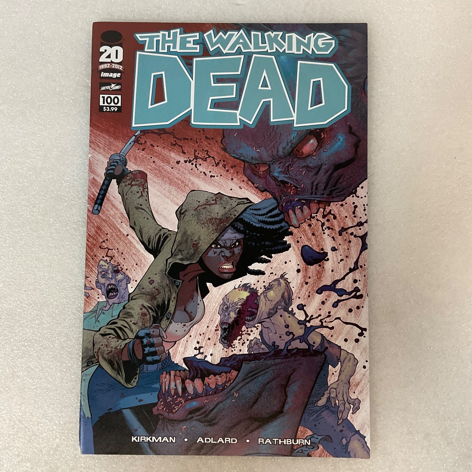 The Walking Dead #100 2012 Image Comic Hyundai Undead Variant - Image 1