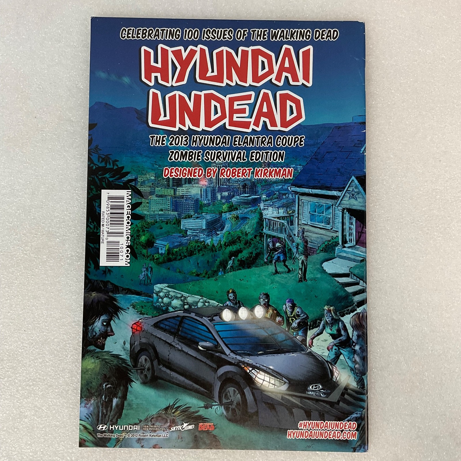 The Walking Dead #100 2012 Image Comic Hyundai Undead Variant - Image 2