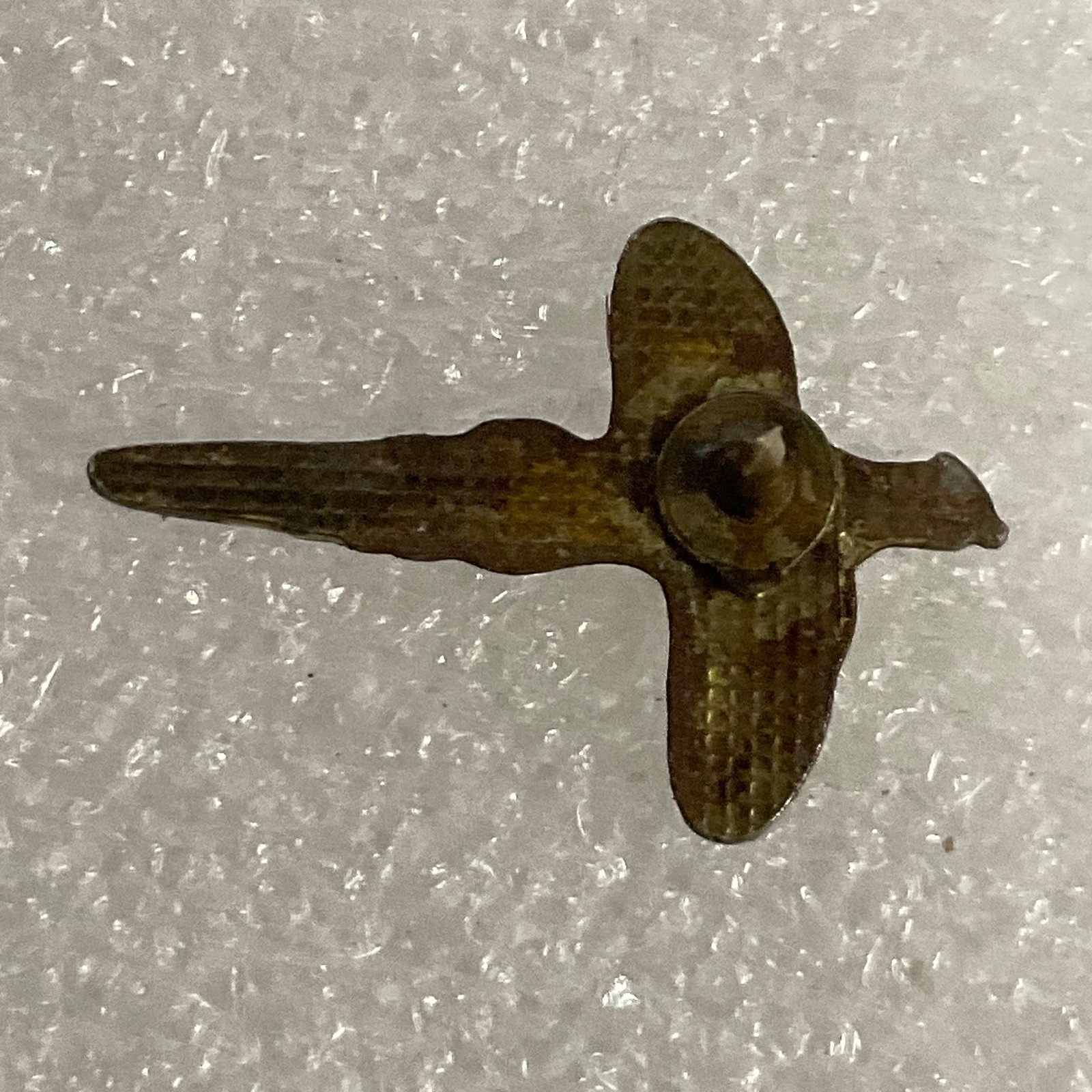 Vintage Flying Pheasant Enamel Pin Bird Lapel Tie Tack 1in Gold Tone 7.3g - Image 2