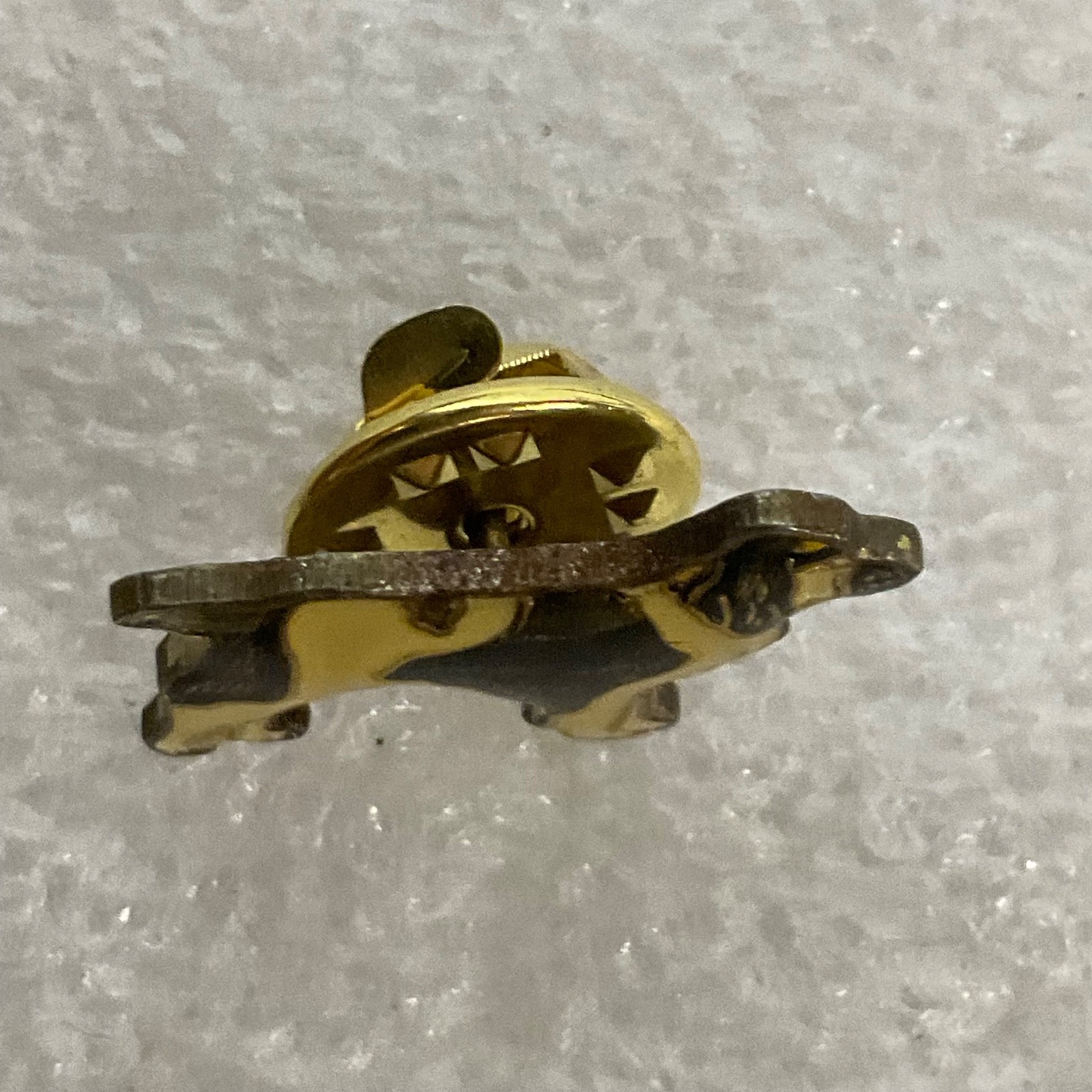 Vintage English Springer Spaniel Dog Pin 1in Gold Tone Enamel Lapel Jewelry - Image 6
