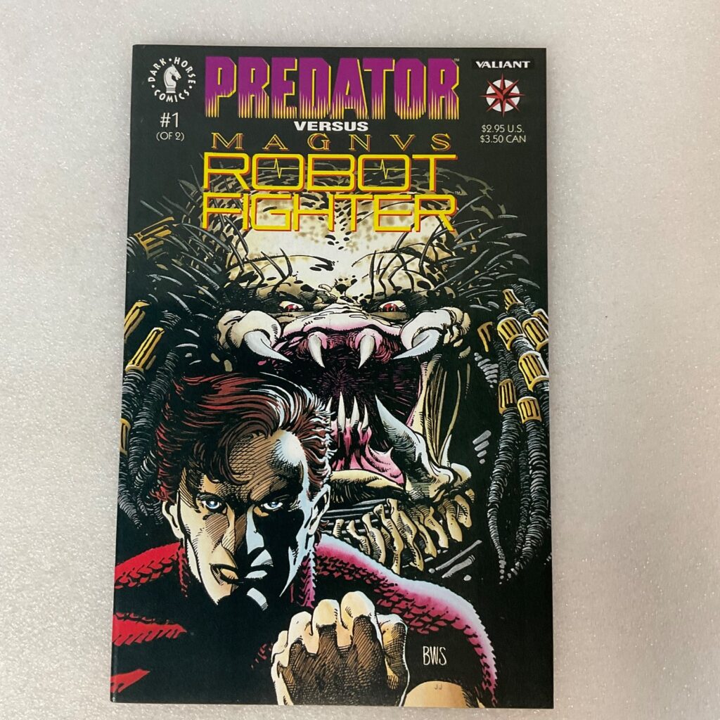 Predator vs Magnus Robot Fighter #1 1992 Dark Horse Valiant Comic - Image 1