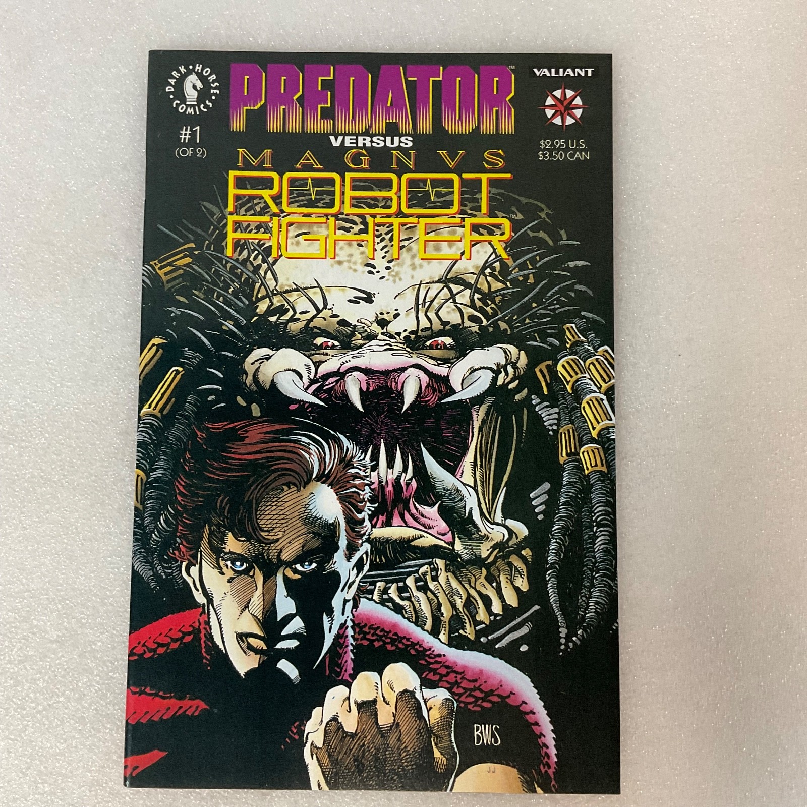 Predator vs Magnus Robot Fighter #1 1992 Dark Horse Valiant Comic - Image 1