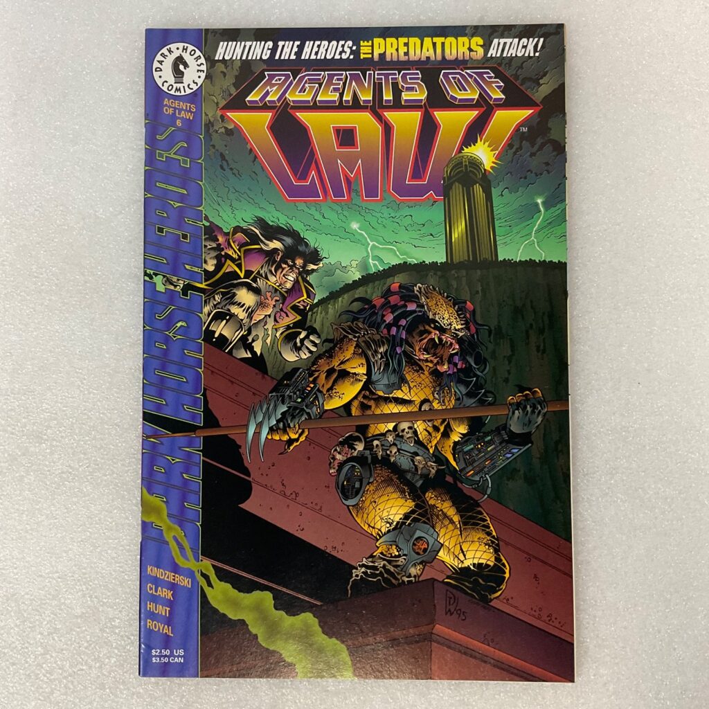 Agents of LAW #6 1995 Dark Horse Comic Predator Crossover - Image 1