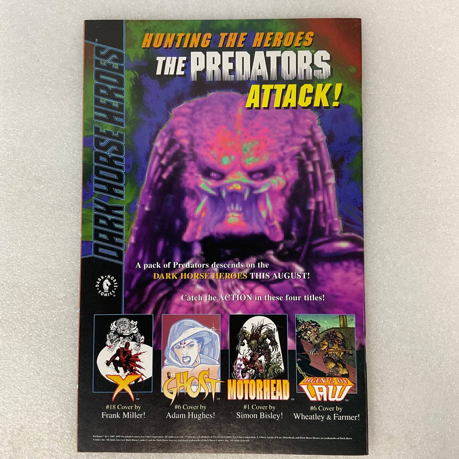 Agents of LAW #6 1995 Dark Horse Comic Predator Crossover - Image 2