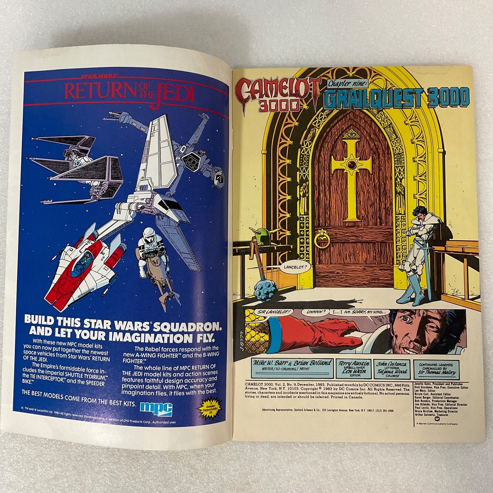Camelot 3000 #9 DC Comics 1983 Maxi Series Classic Sci-Fi Fantasy Comic - Image 3