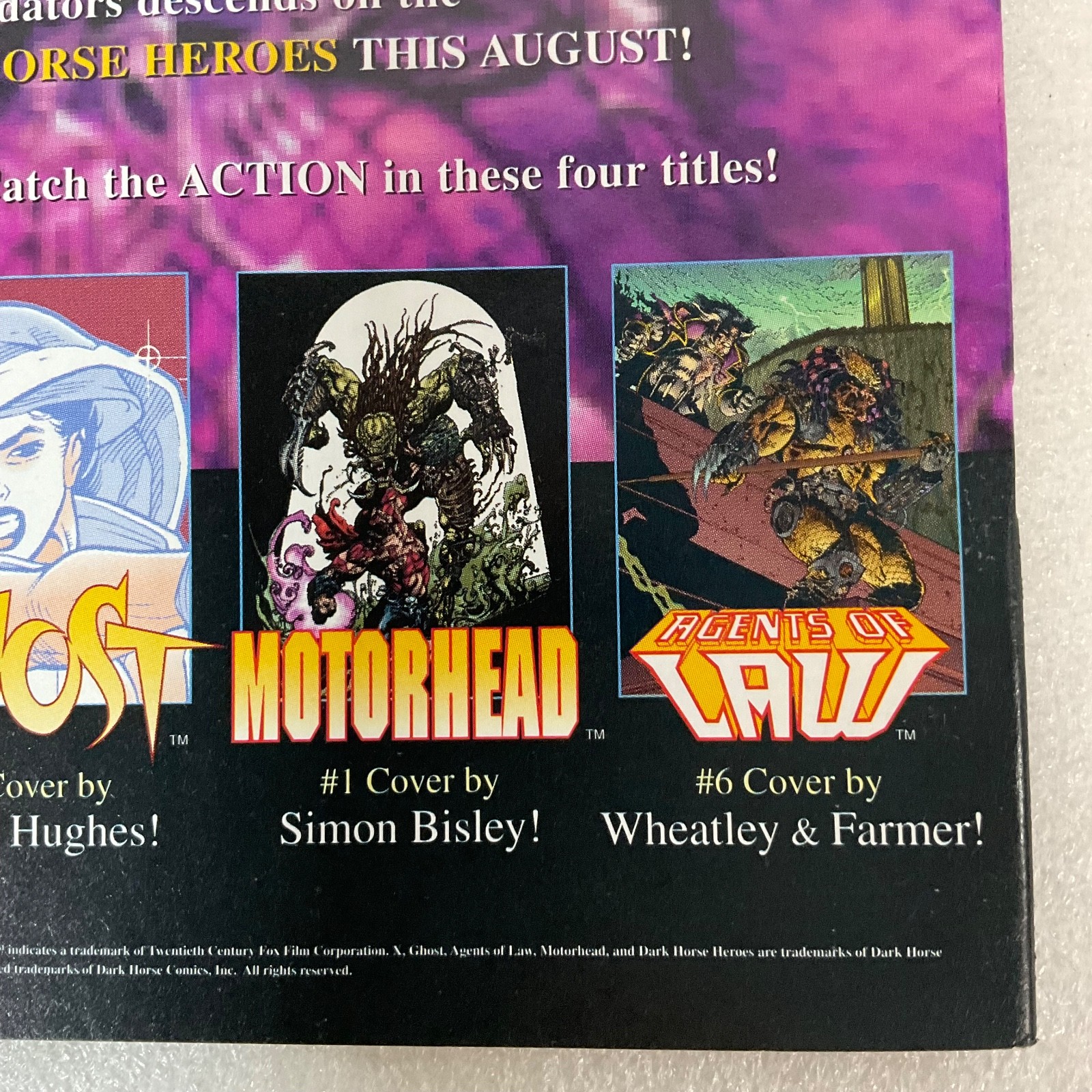 Agents of LAW #6 1995 Dark Horse Comic Predator Crossover - Image 11
