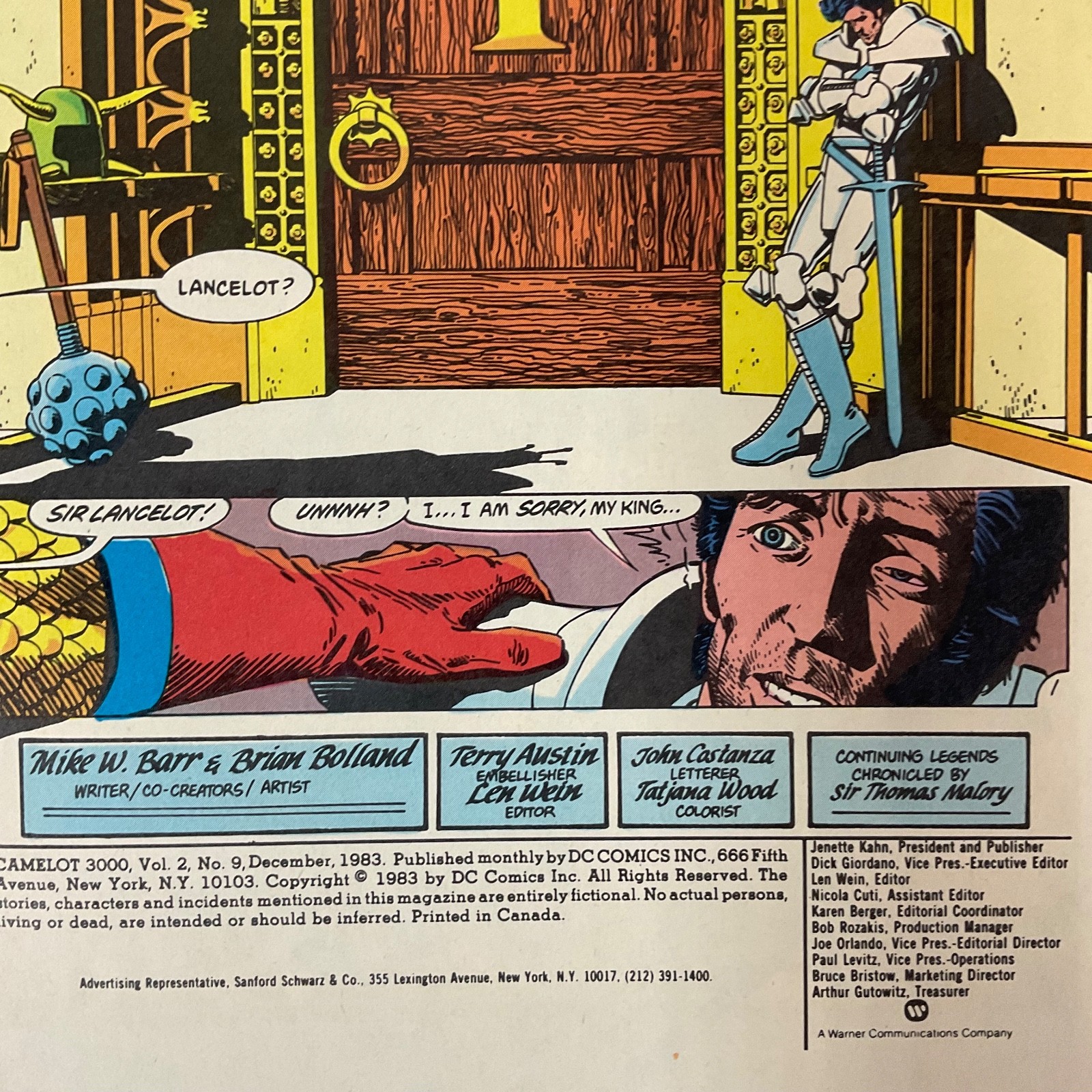 Camelot 3000 #9 DC Comics 1983 Maxi Series Classic Sci-Fi Fantasy Comic - Image 4