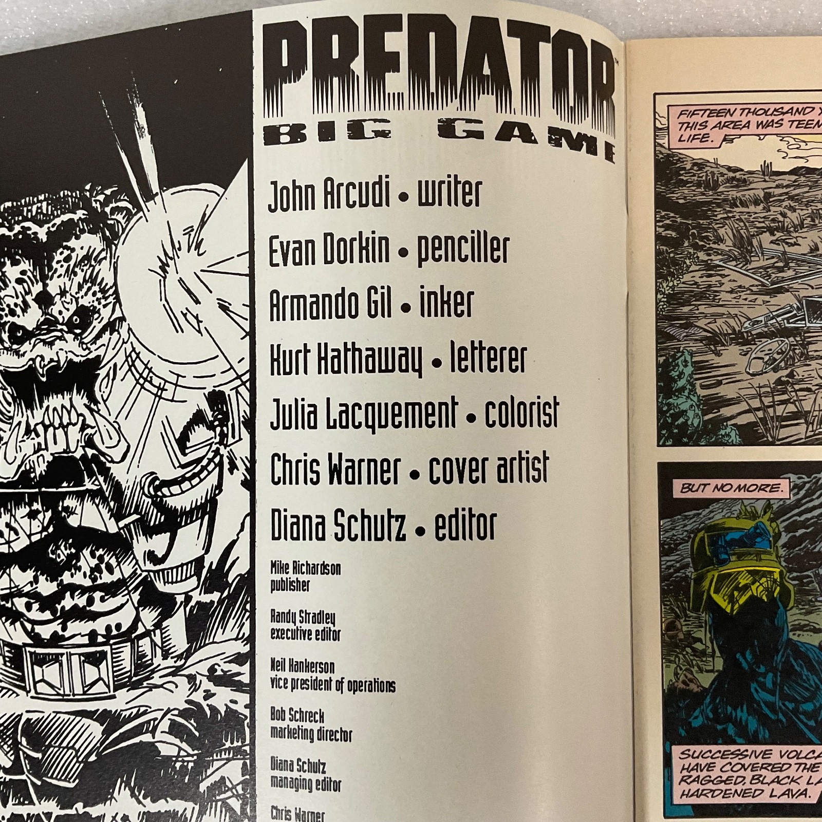 Predator Big Game Comic Book Dark Horse 1991 Jungle Hunt Issue - Image 4