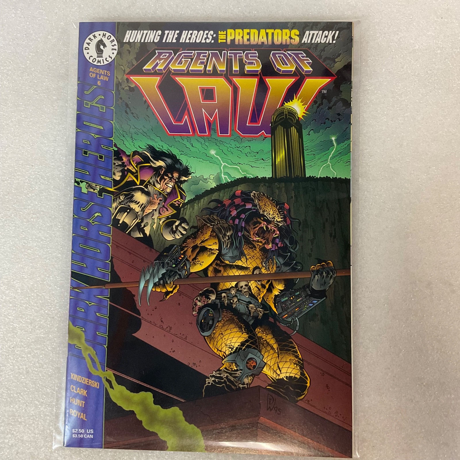Agents of LAW #6 1995 Dark Horse Comic Predator Crossover - Image 13