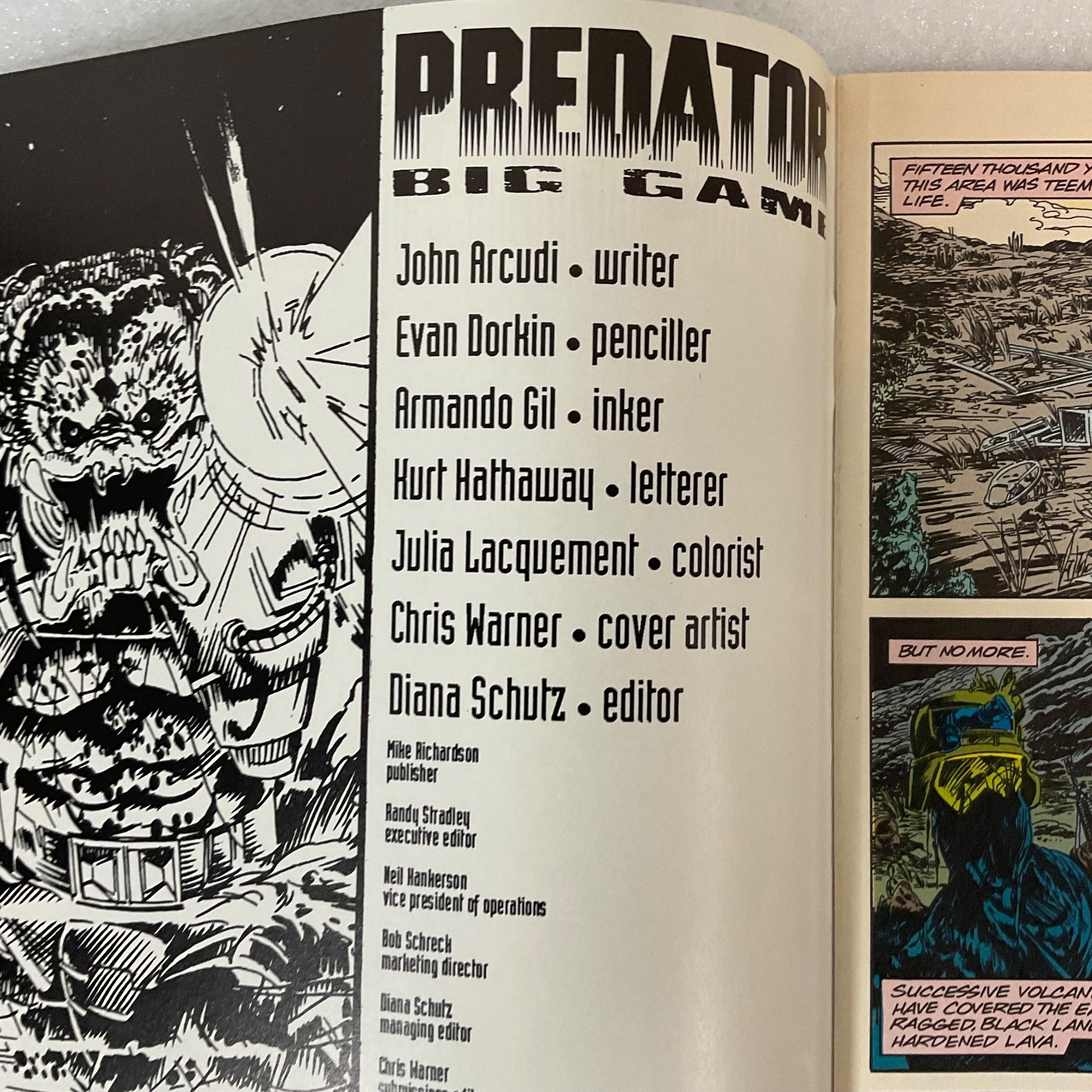 Predator Big Game Dark Horse Comic 1991 Vintage Sci-Fi Action Issue - Image 4