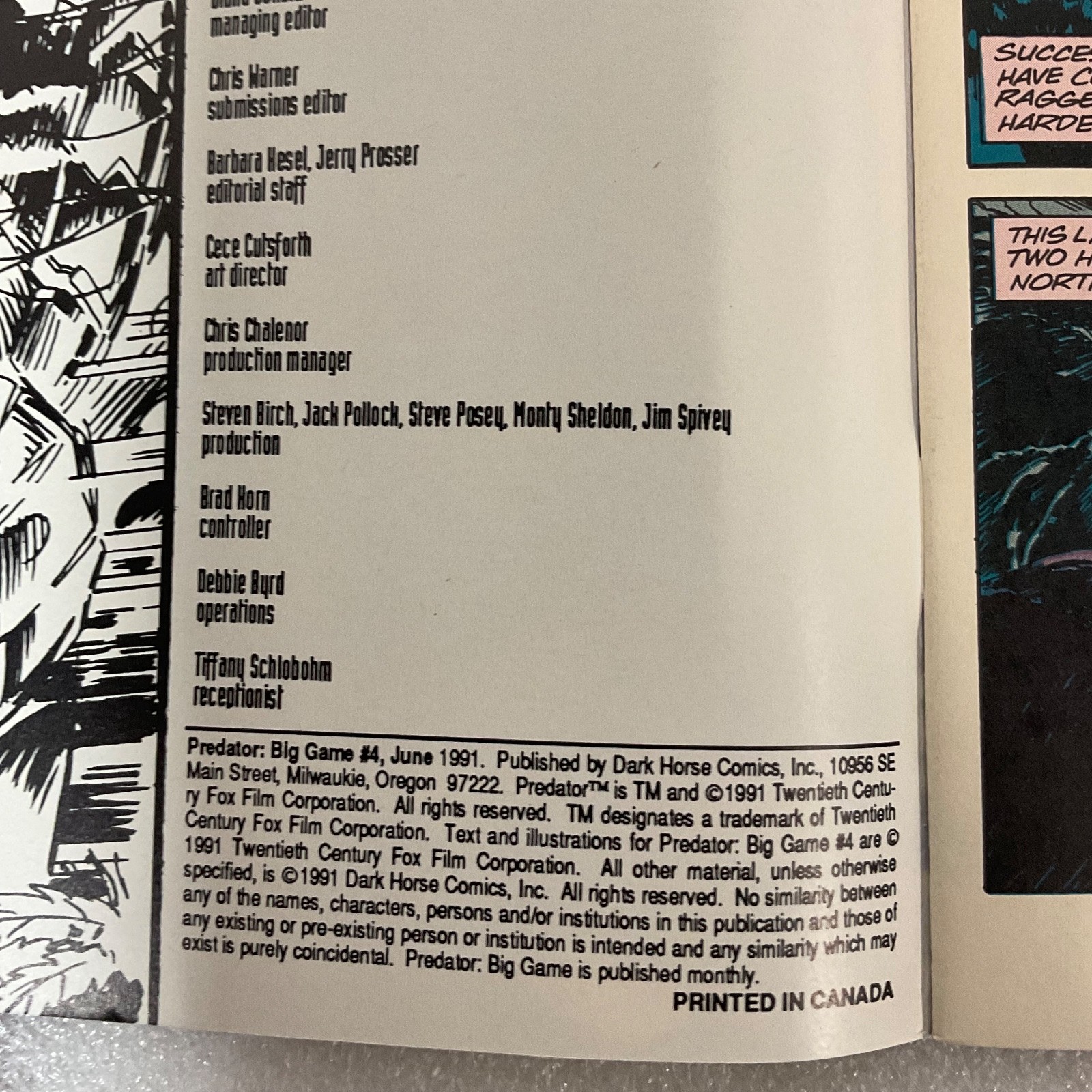 Predator Big Game Dark Horse Comic 1991 Vintage Sci-Fi Action Issue - Image 5