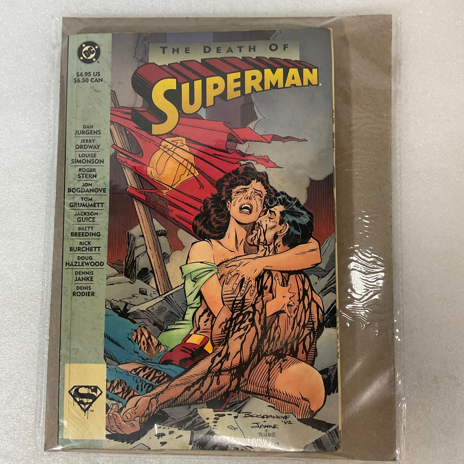 The Death of Superman Comic Book 1993 DC Graphic Novel First Printing - Image 10