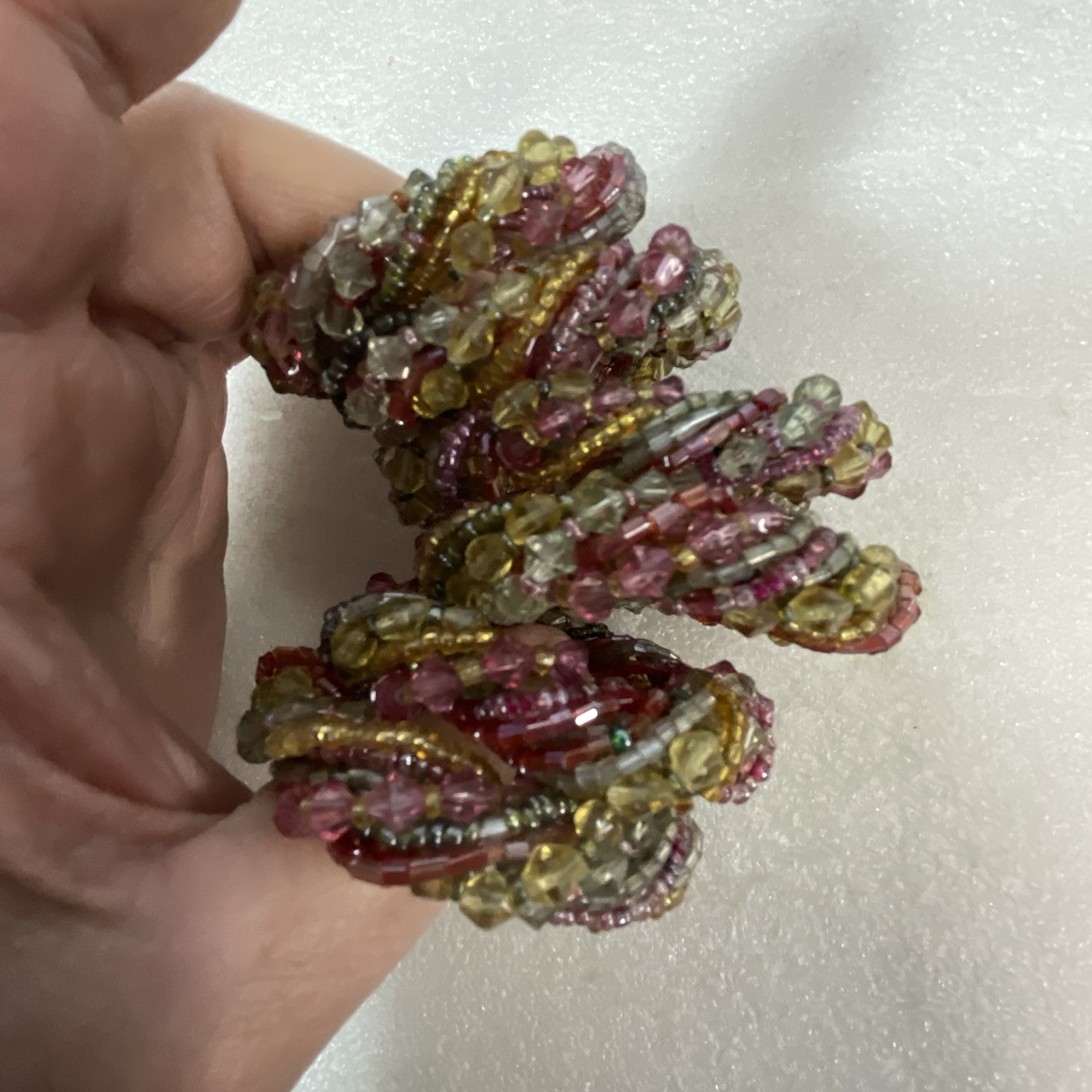 Lot Of 6 Beaded 2.5” Napkin Rings - Image 6
