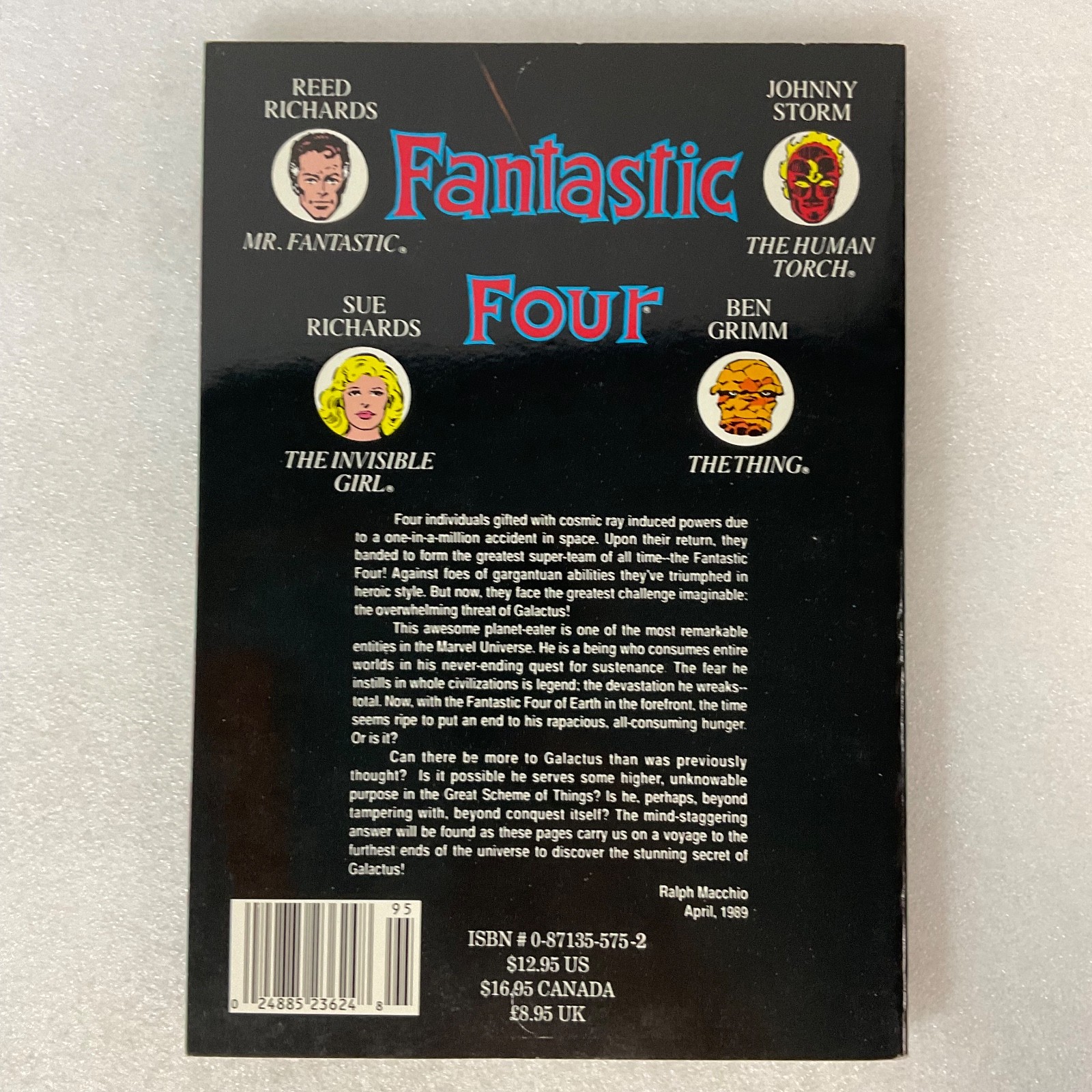 Fantastic Four The Trial of Galactus TPB 1989 Marvel Comics John Byrne - Image 2
