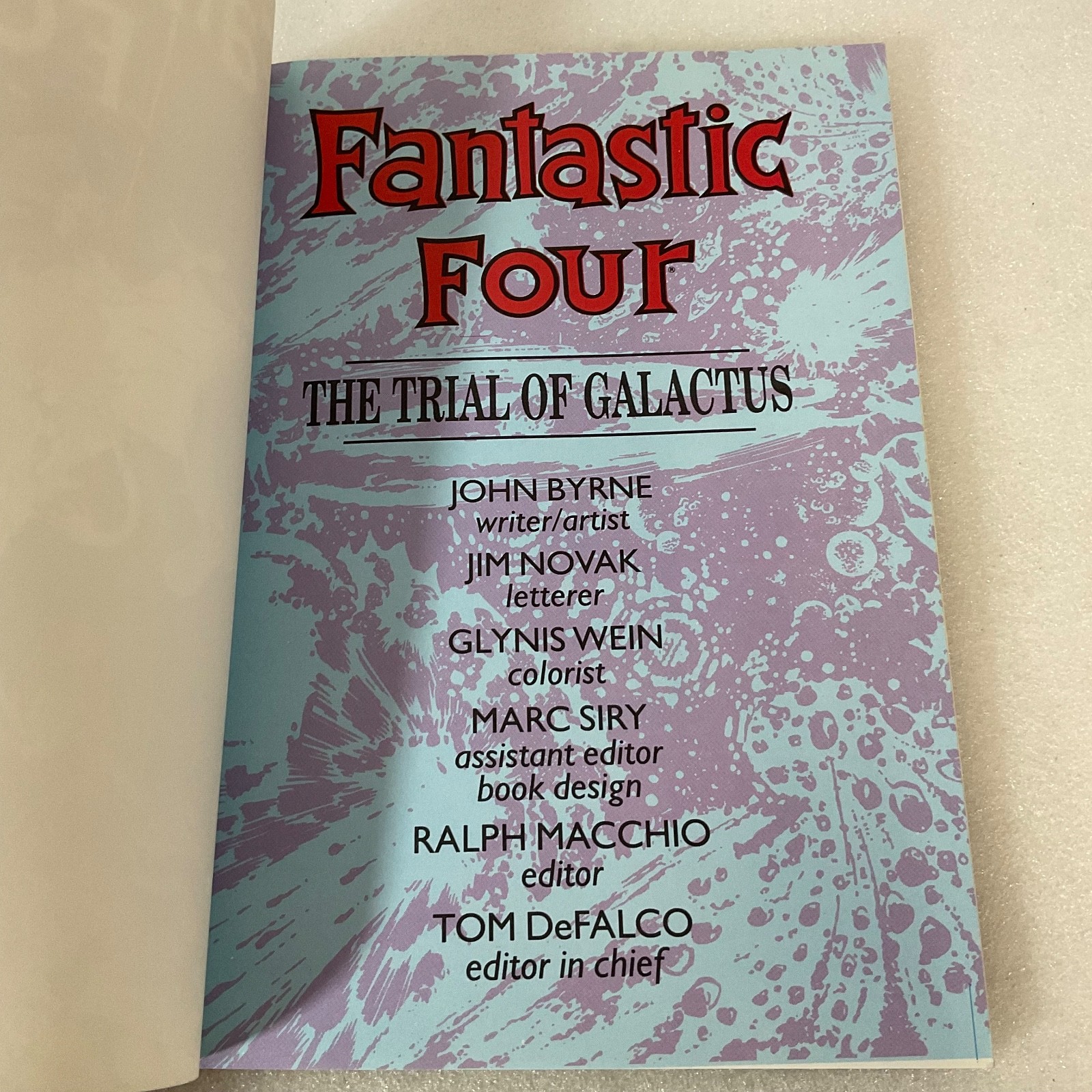 Fantastic Four The Trial of Galactus TPB 1989 Marvel Comics John Byrne - Image 7