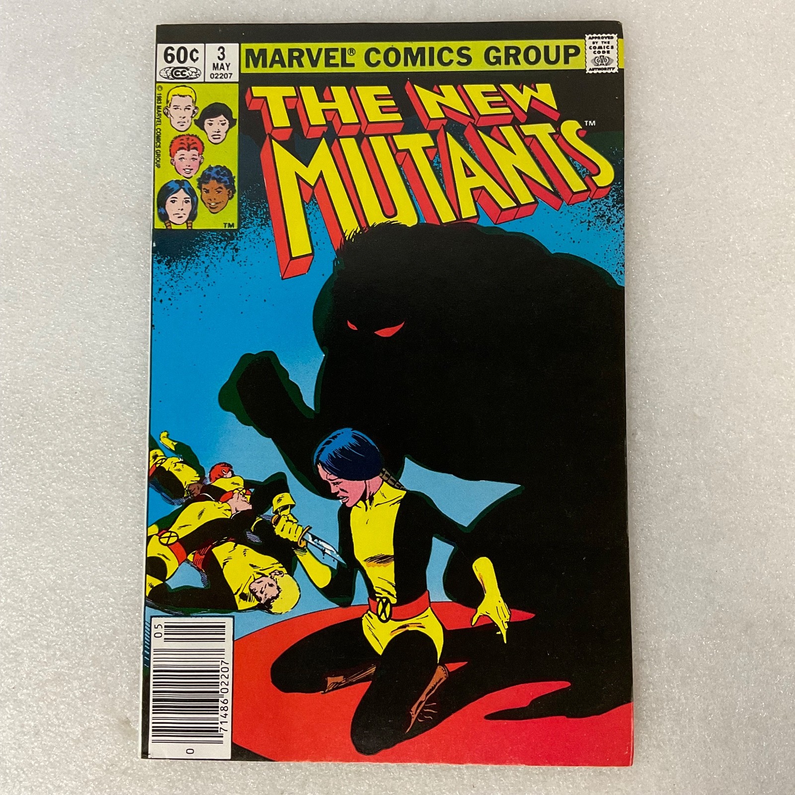 The New Mutants #3 Marvel Comic Book 1983 Key Issue 10.25in Bronze Age - Image 1
