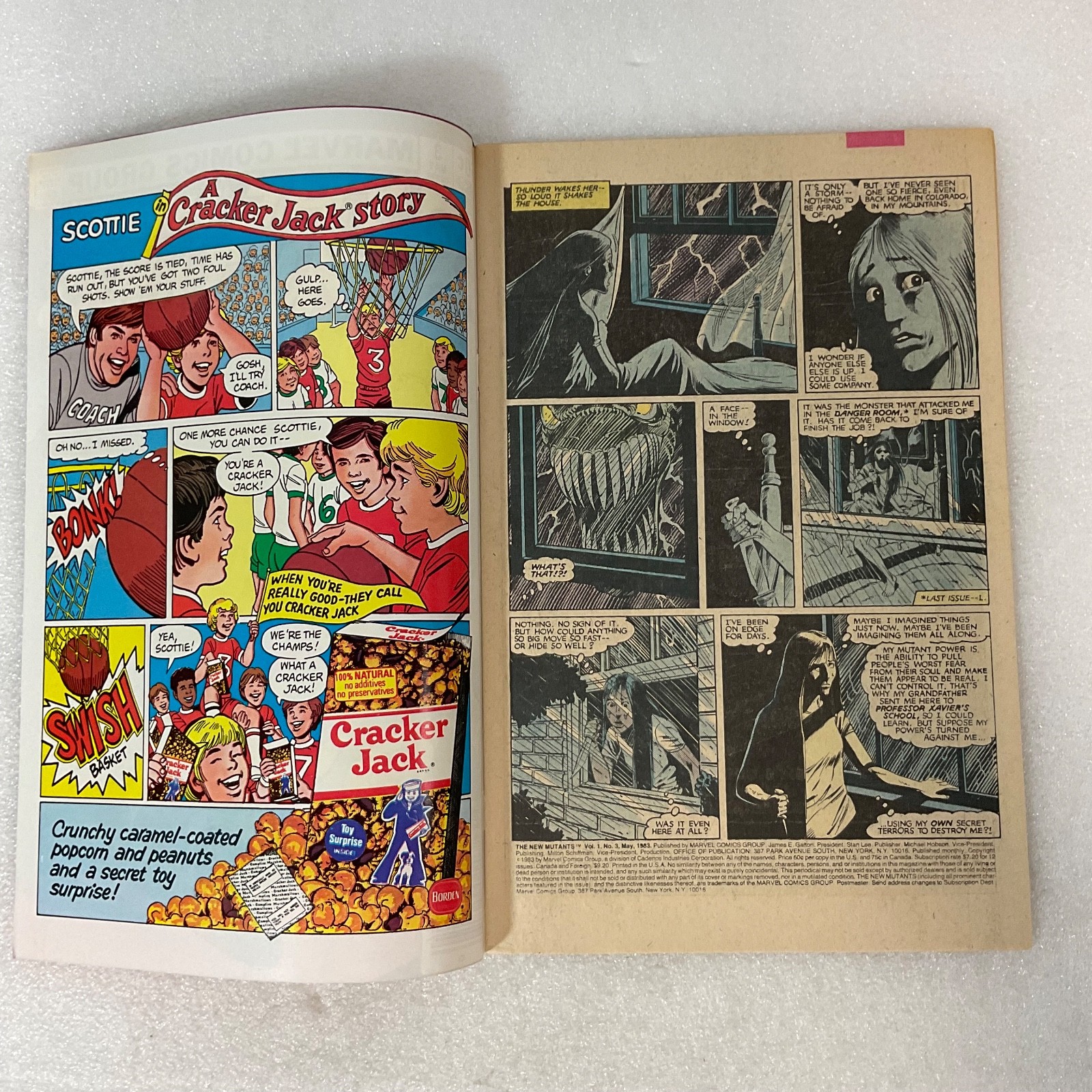 The New Mutants #3 Marvel Comic Book 1983 Key Issue 10.25in Bronze Age - Image 3