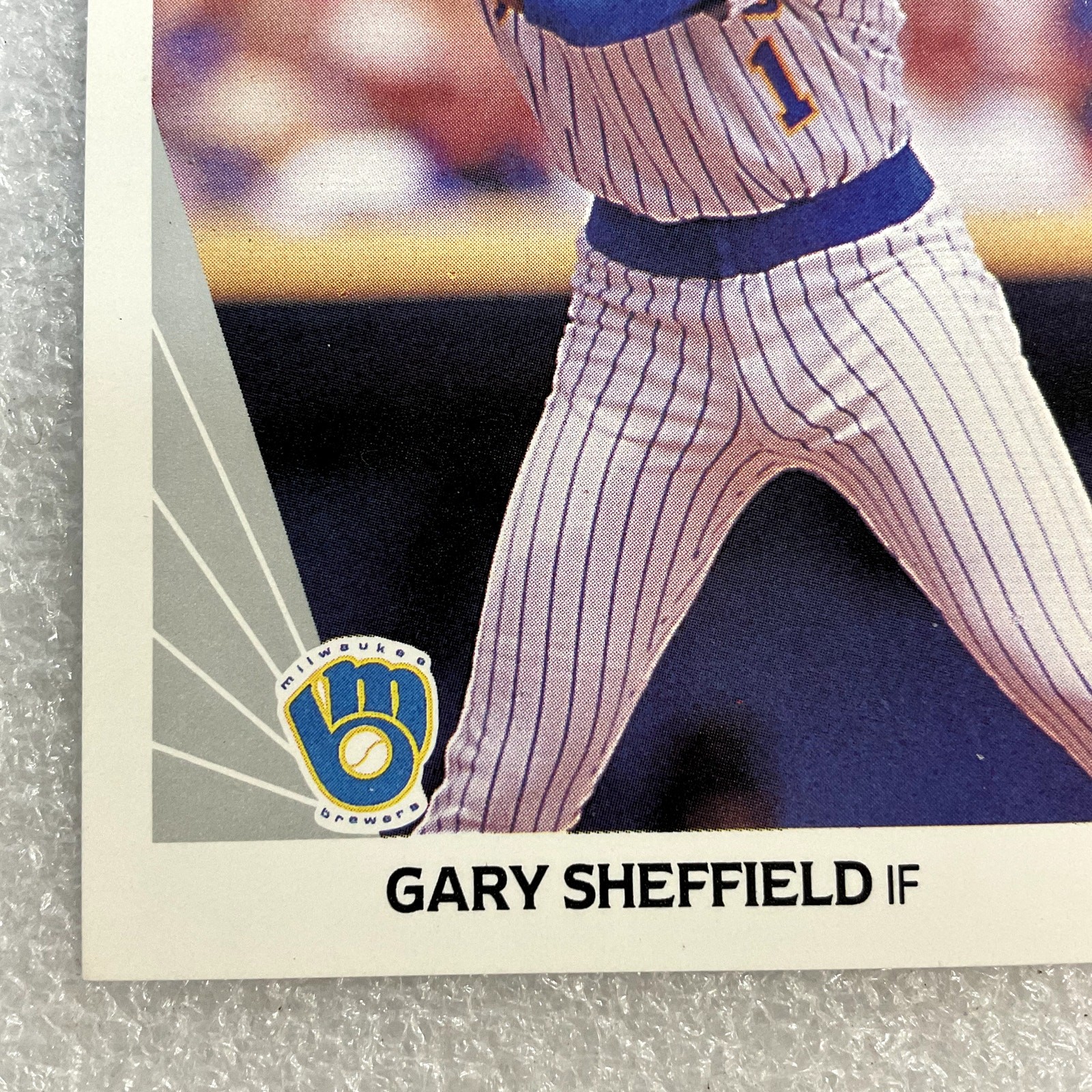 1990 Leaf #157 Gary Sheffield Baseball Card Milwaukee Brewers MLB Original - Image 6
