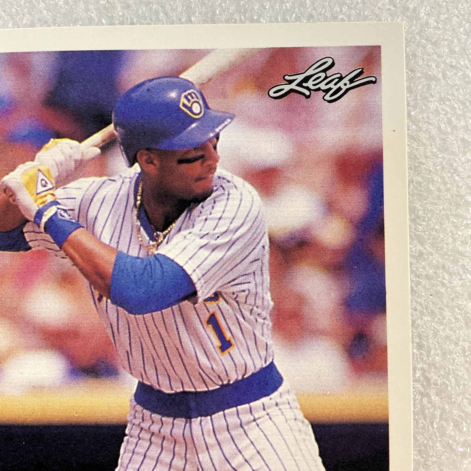 1990 Leaf #157 Gary Sheffield Baseball Card Milwaukee Brewers MLB Original - Image 4
