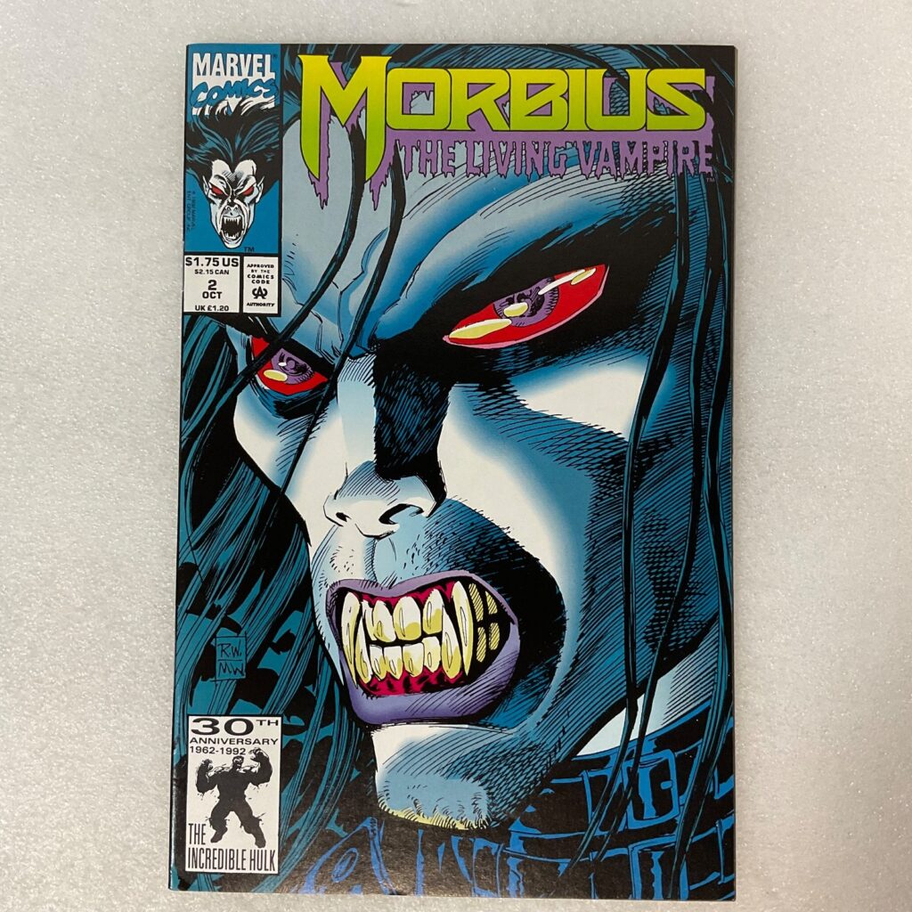 Morbius The Living Vampire #2 1992 Marvel Comic Book Hulk 30th Anniversary - Image 1