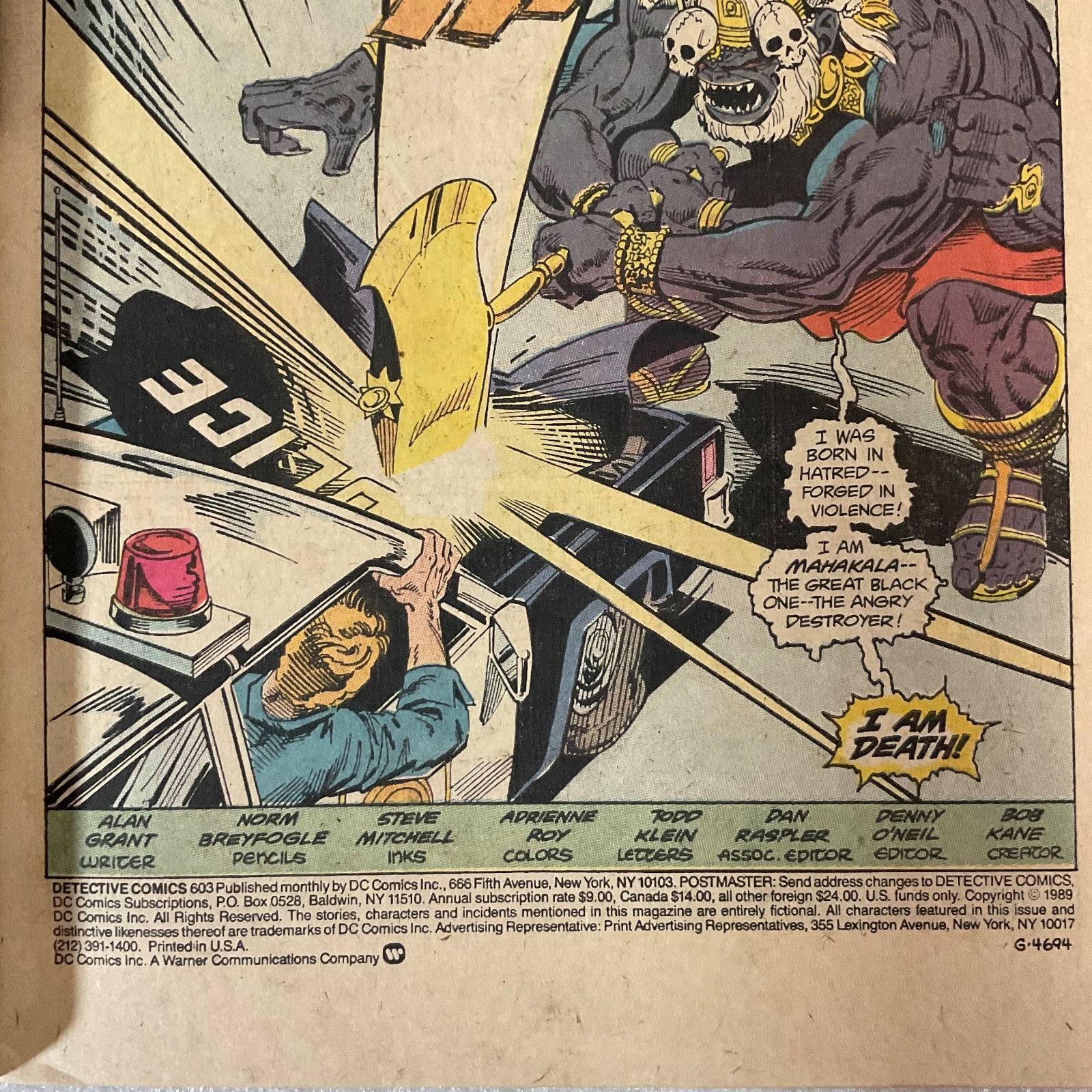 Detective Comics #603 Batman DC 1989 Issue August Grant Breyfogle Mitchell - Image 4