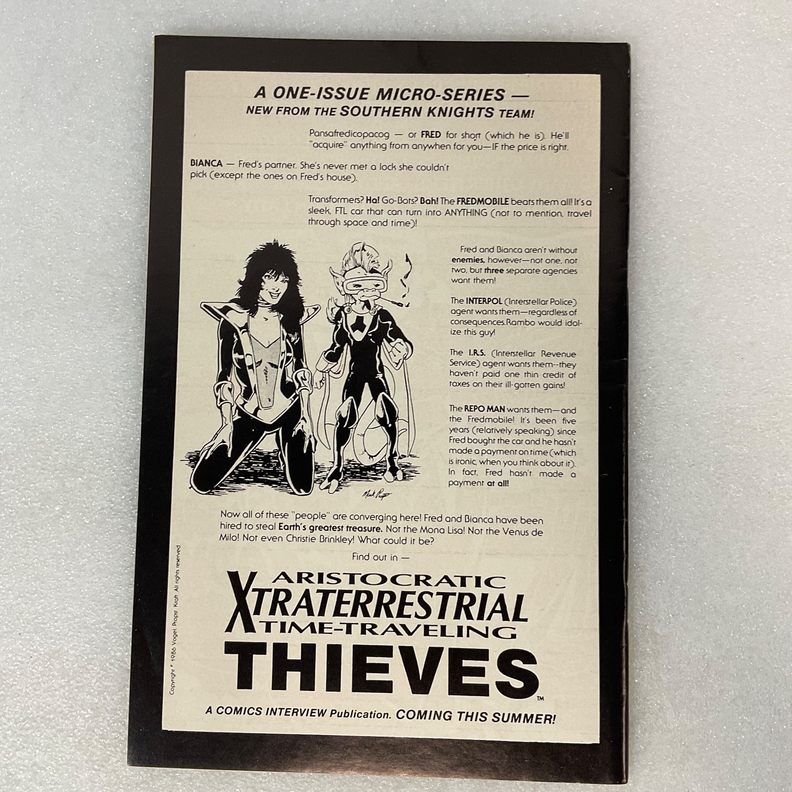 New Triumph Northguard #5 Games of the Heart 1986 Matrix Graphic Series - Image 2
