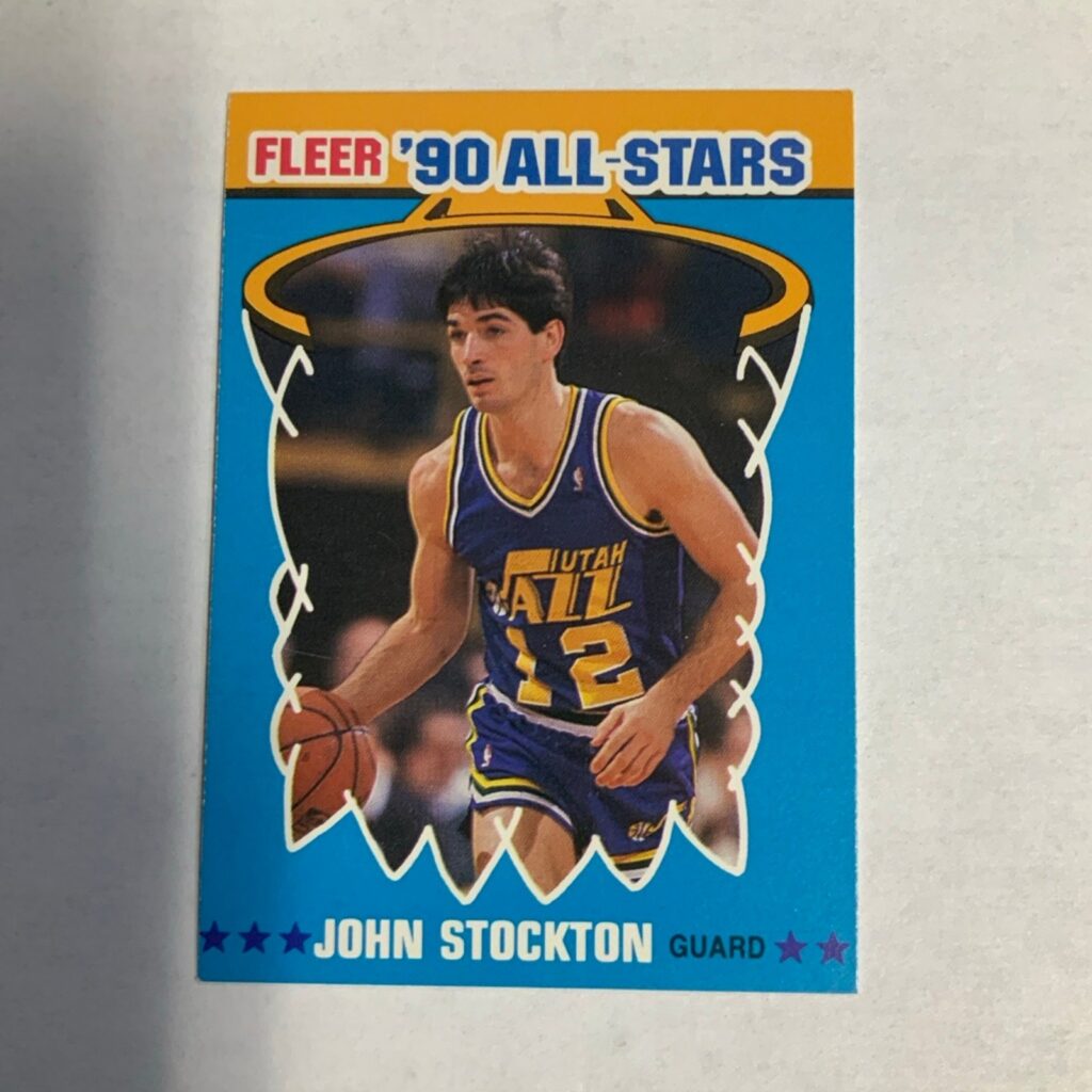 1990 Fleer All Star #9 John Stockton - Image 1