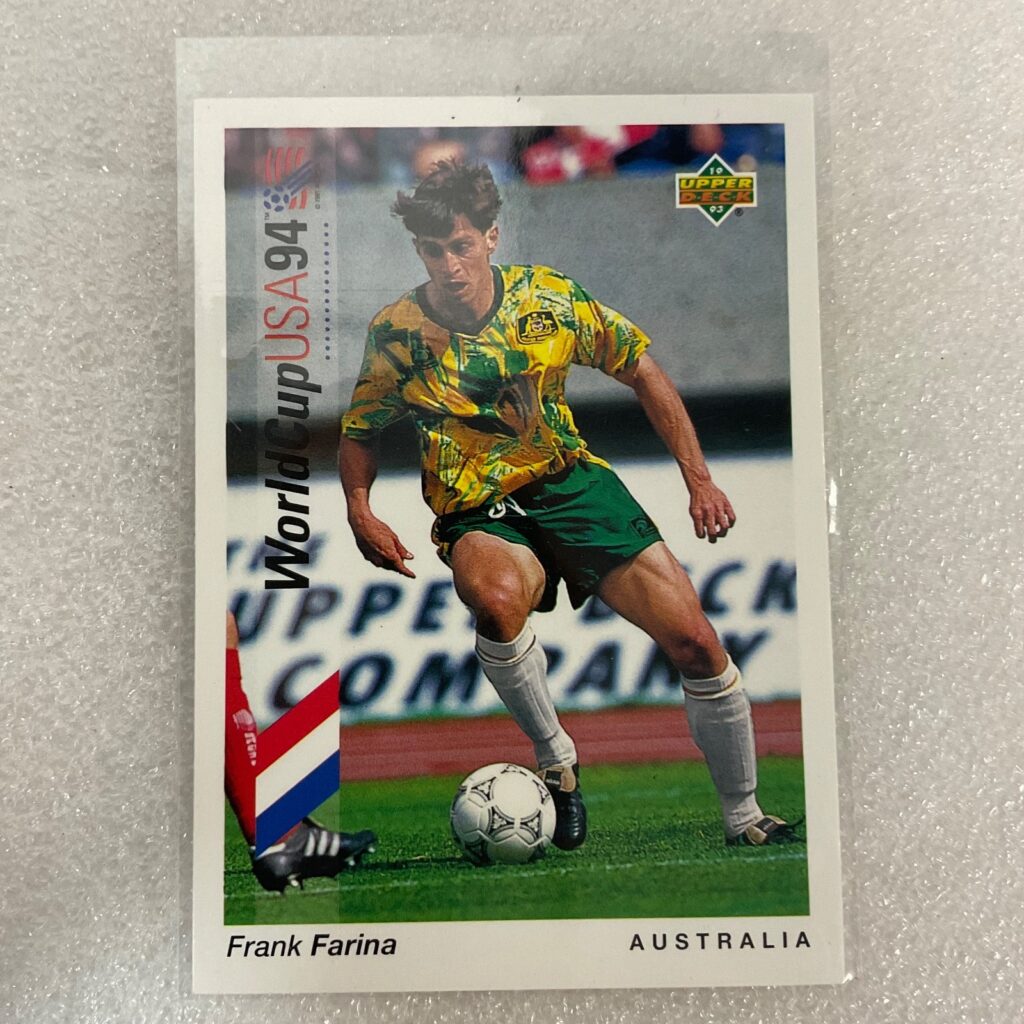 Frank Farina Upper Deck #151 World Cup USA 94 Soccer Card Australia - Image 1
