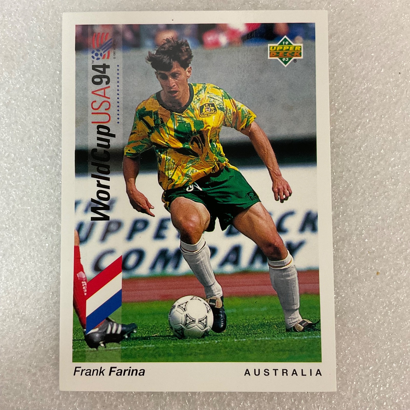 Frank Farina Upper Deck #151 World Cup USA 94 Soccer Card Australia - Image 2
