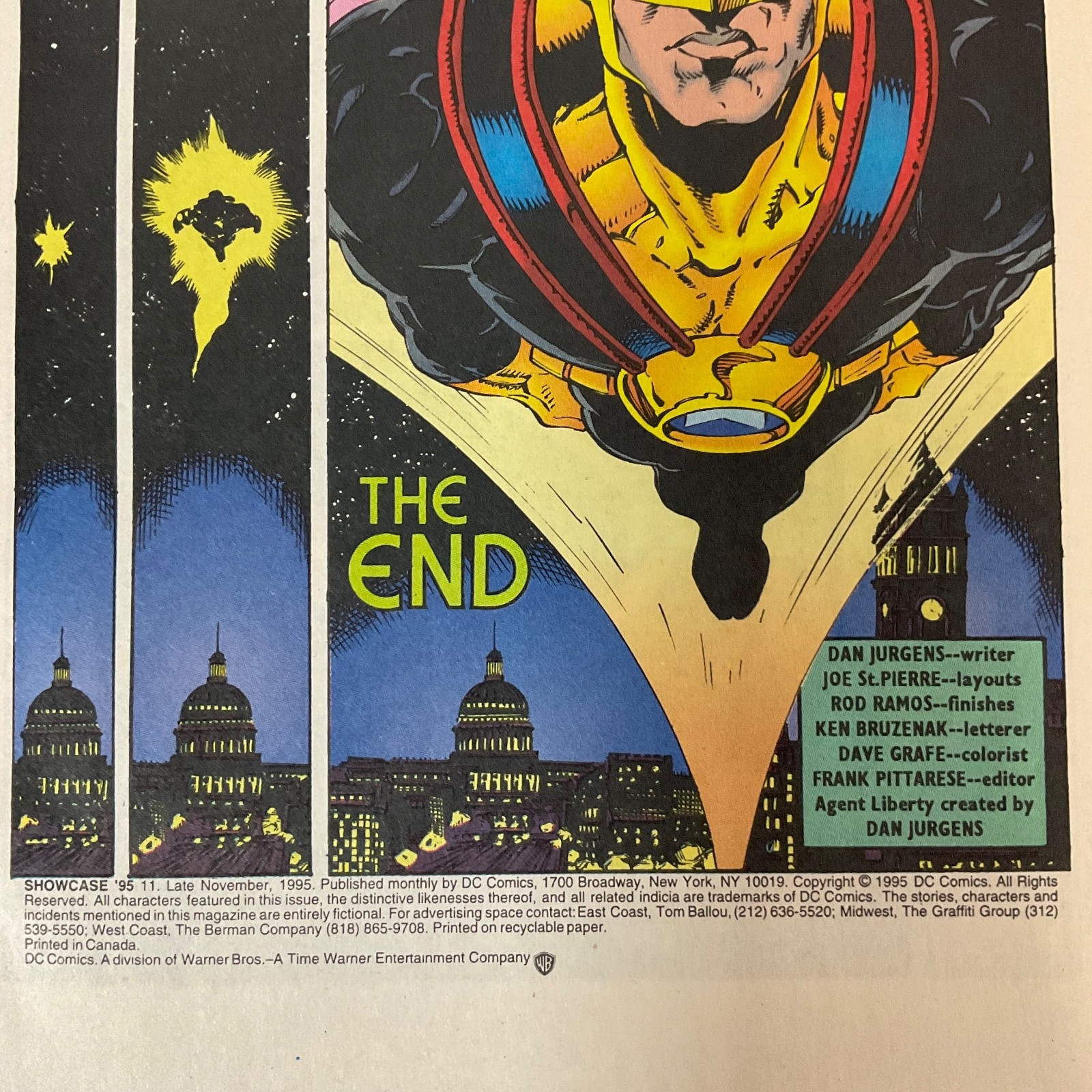 Showcase ‘95 Agent Liberty #11 DC Comic Late Nov 1995 Superman Series - Image 4