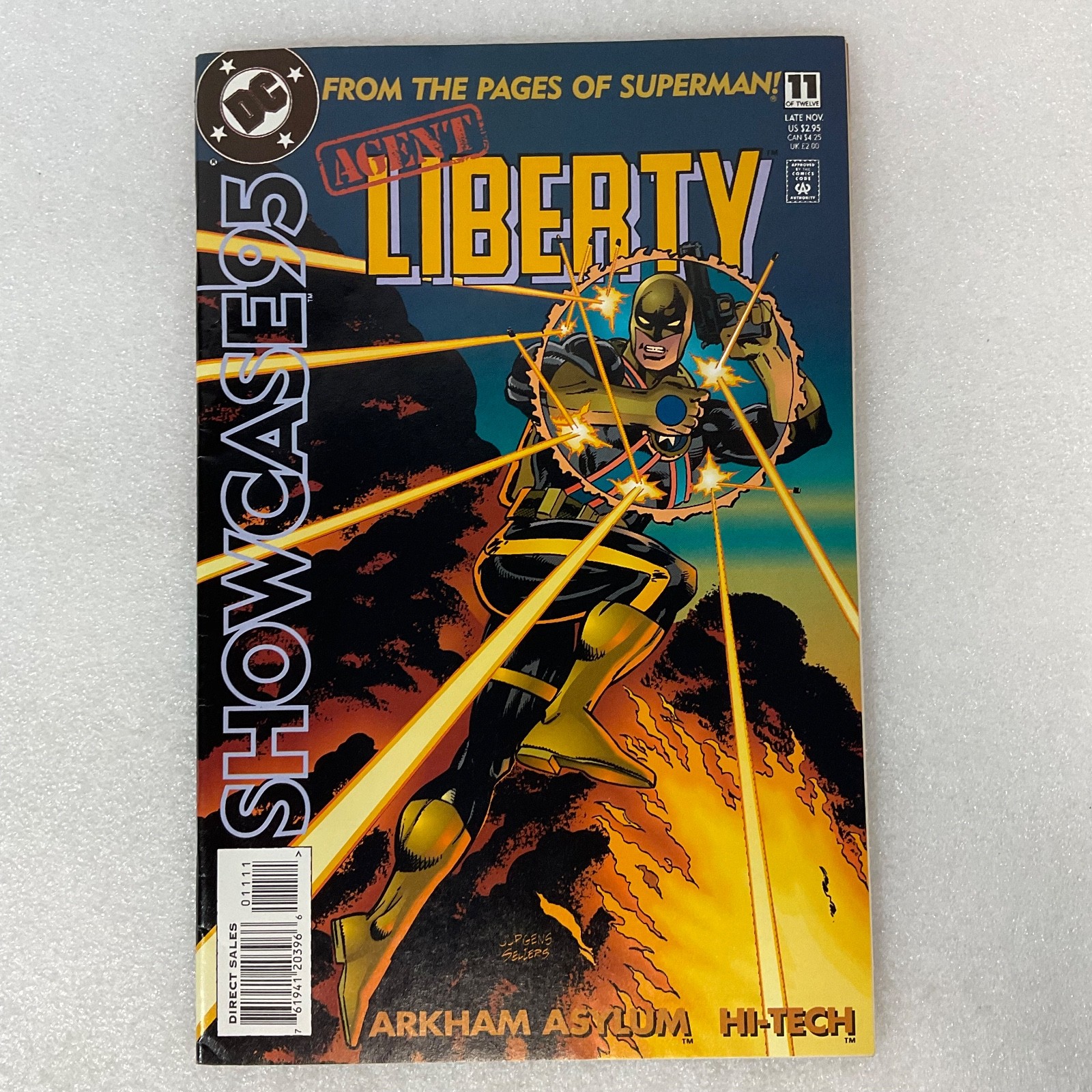 Showcase ‘95 Agent Liberty #11 DC Comic Late Nov 1995 Superman Series - Image 1