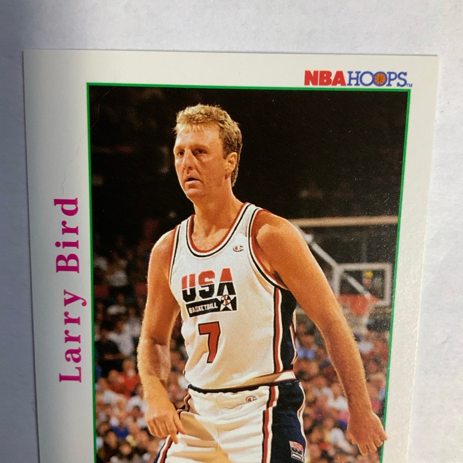 1992 SkyBox Larry Bird Basketball Trading Card #337 - Image 3