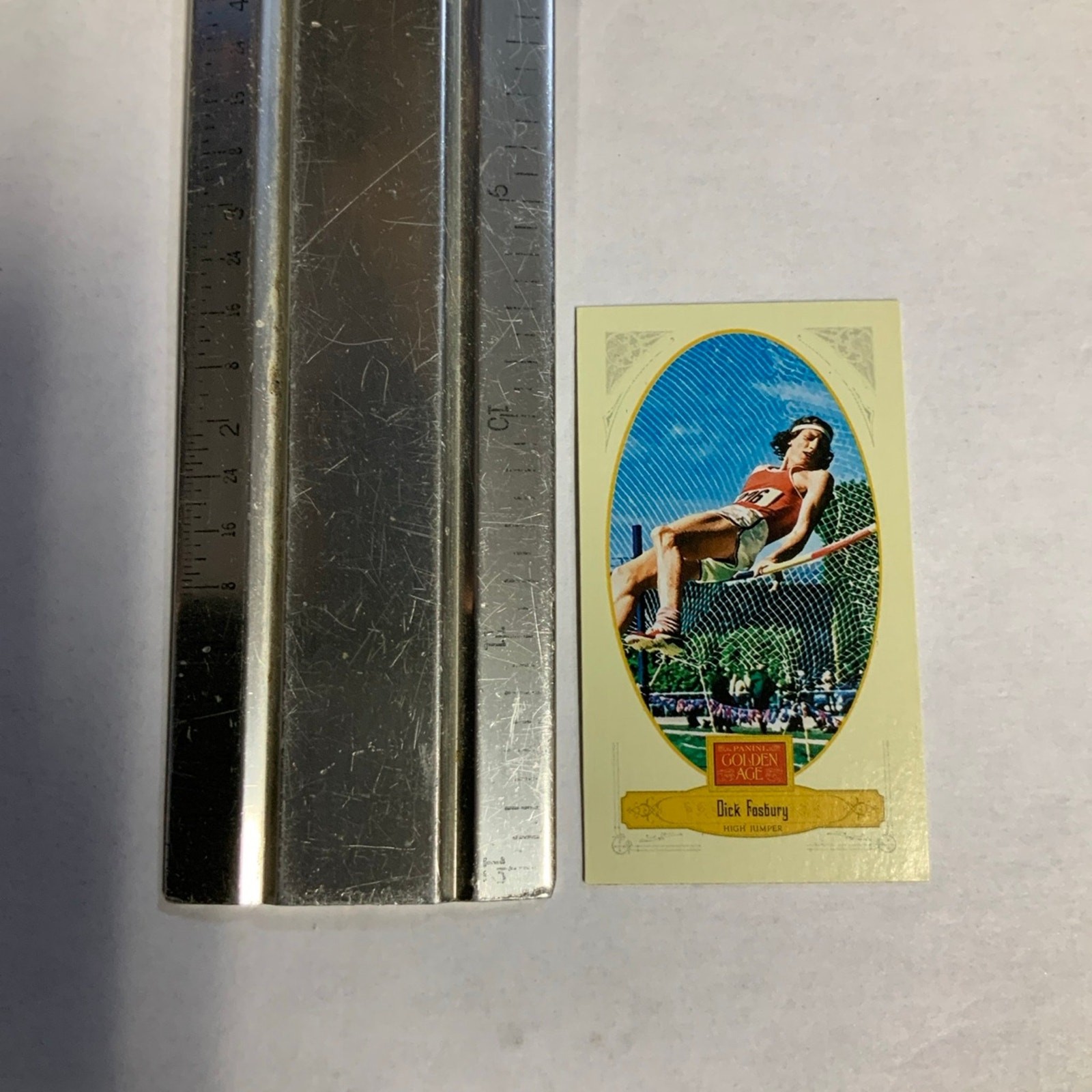 2012 Panini Golden Age Broad Leaf Cigarettes Dick Fosbury High Jump Trading Card - Image 3