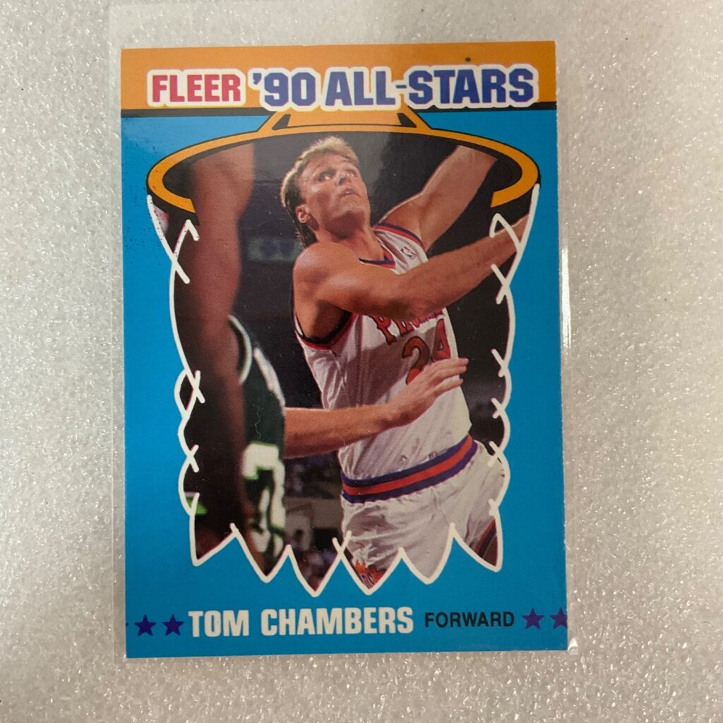 1990 Fleer All-Star Tom Chambers Basketball Trading Card #8 of 12 - Image 1