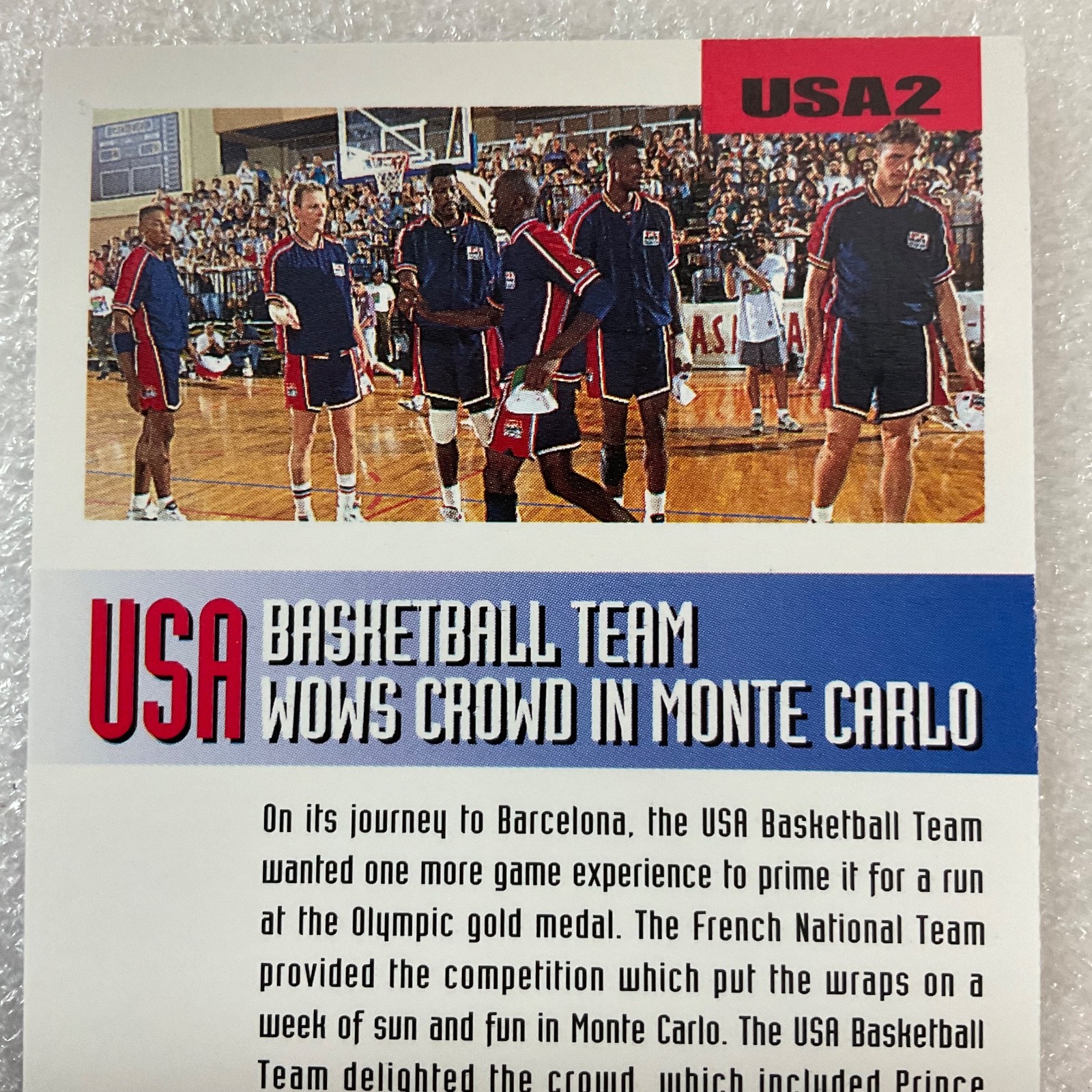 1993 Skybox #2 Chris Mullin Olympic Team Monte Carlo GnuTradingCards - Image 6