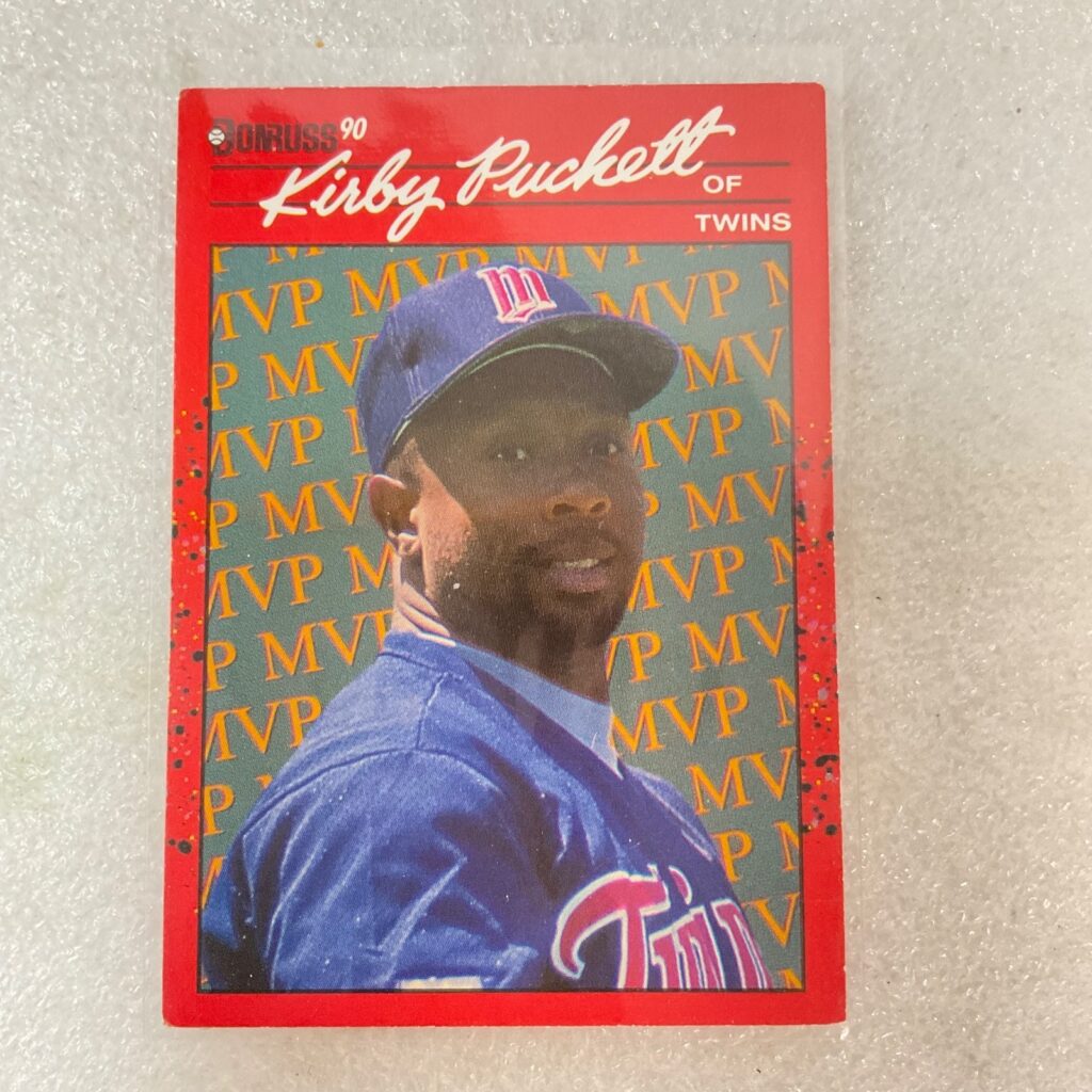 Kirby Puckett 1990 Donruss #BC-8 MVP Baseball Card Minnesota Twins - Image 1