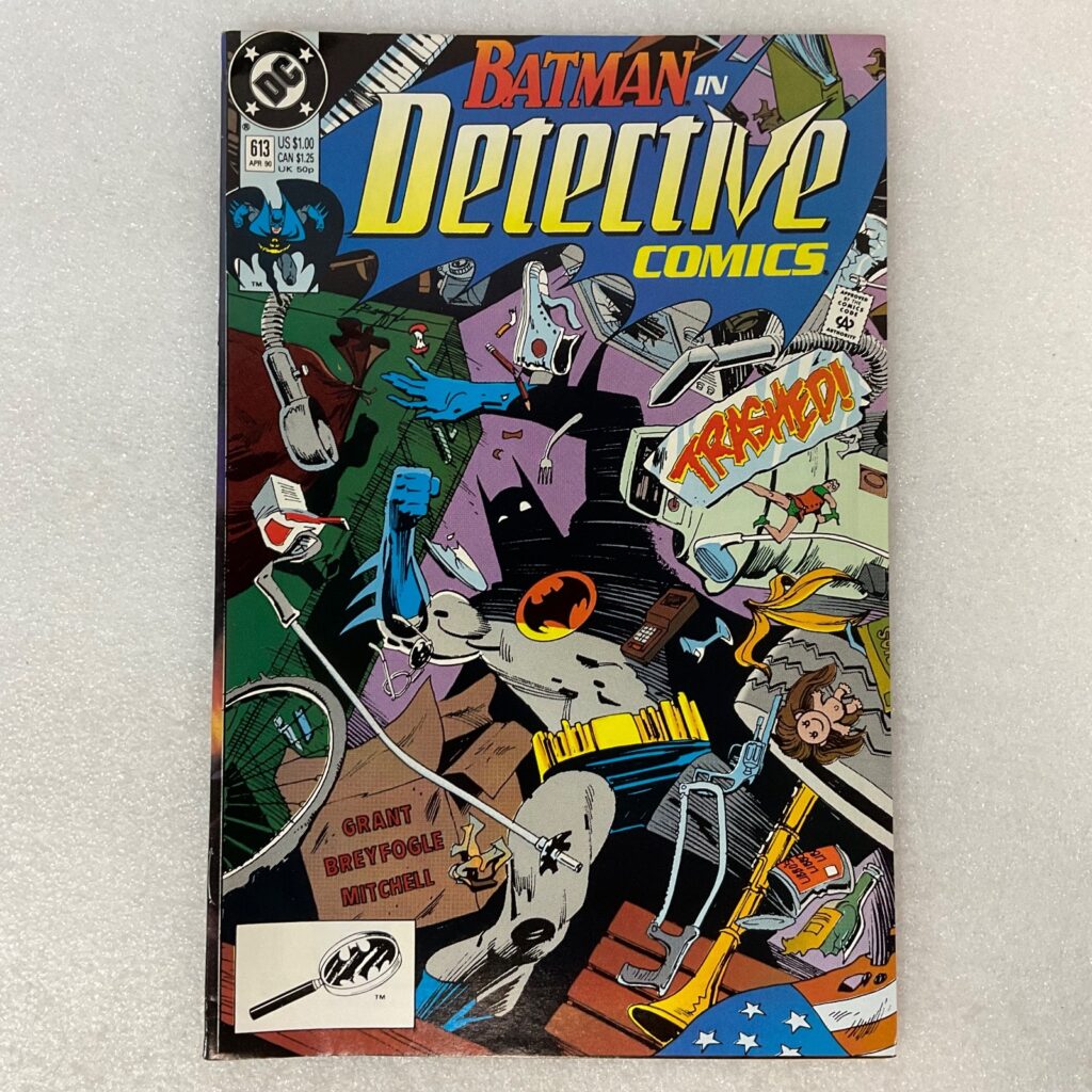 Detective Comics #613 Batman APR 90 Trashed Cover DC Comic Book 1990 - Image 1