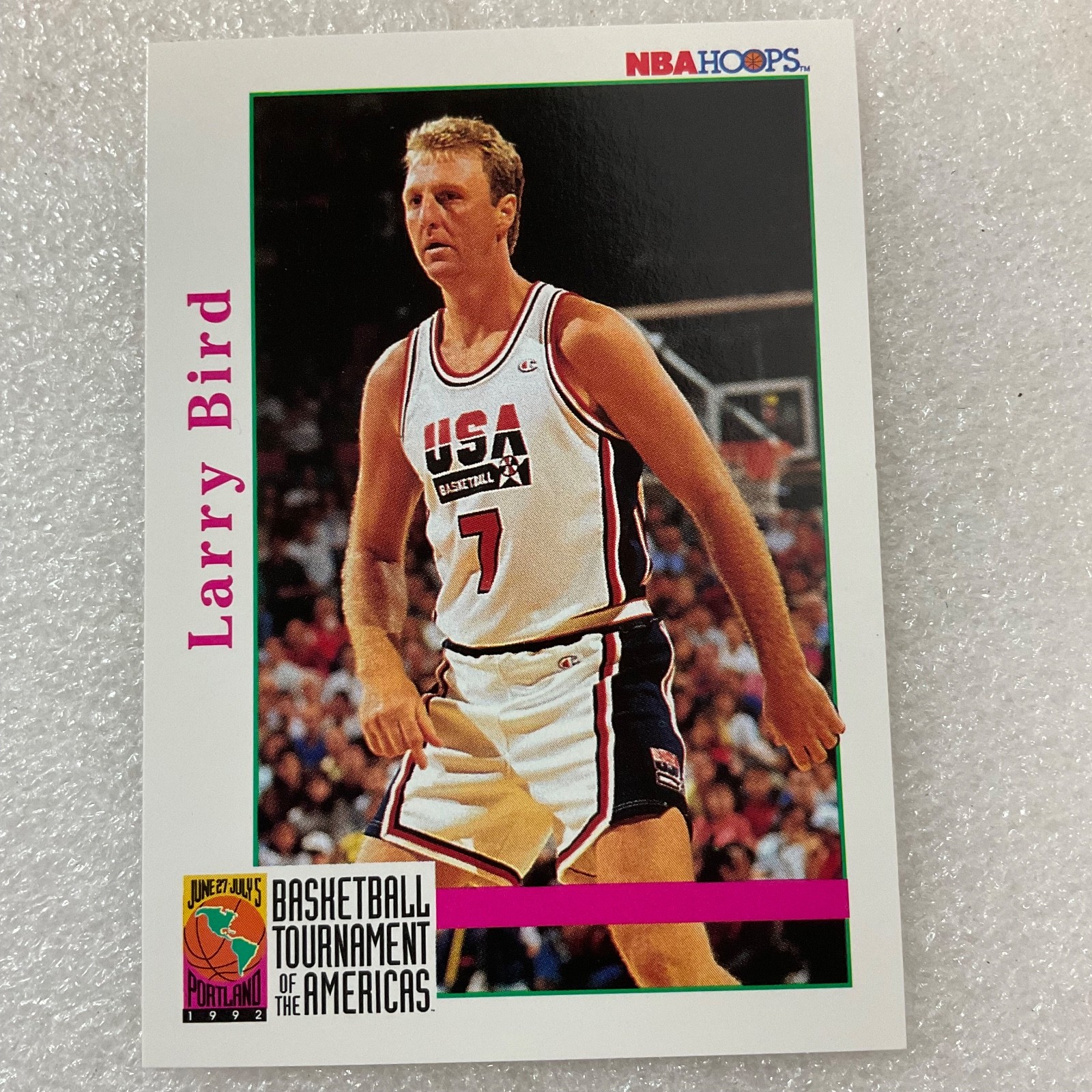 NBA HOOPS 1992 Larry Bird Trading Card #337 - Image 2