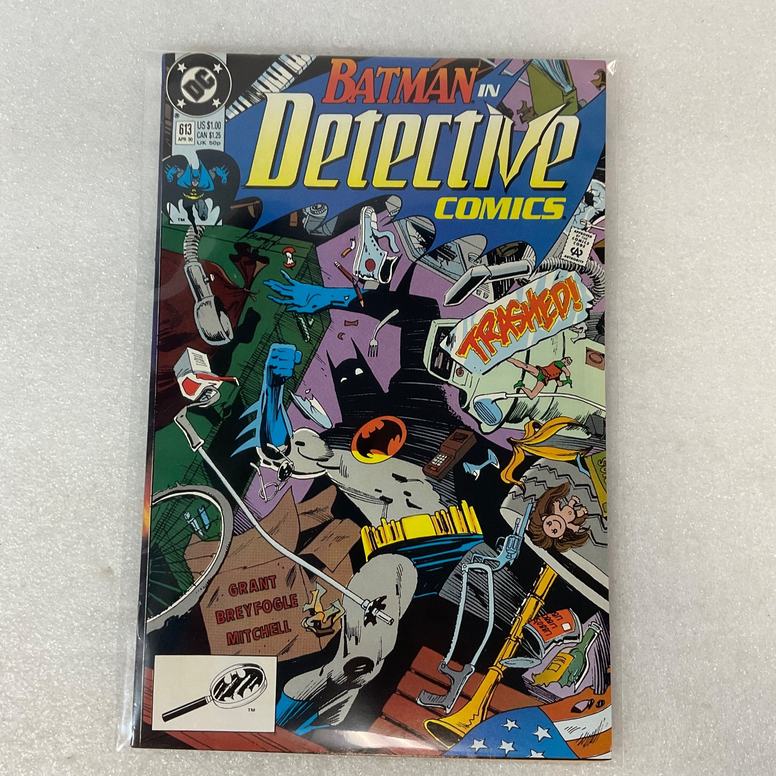 Detective Comics #613 Batman APR 90 Trashed Cover DC Comic Book 1990 - Image 13