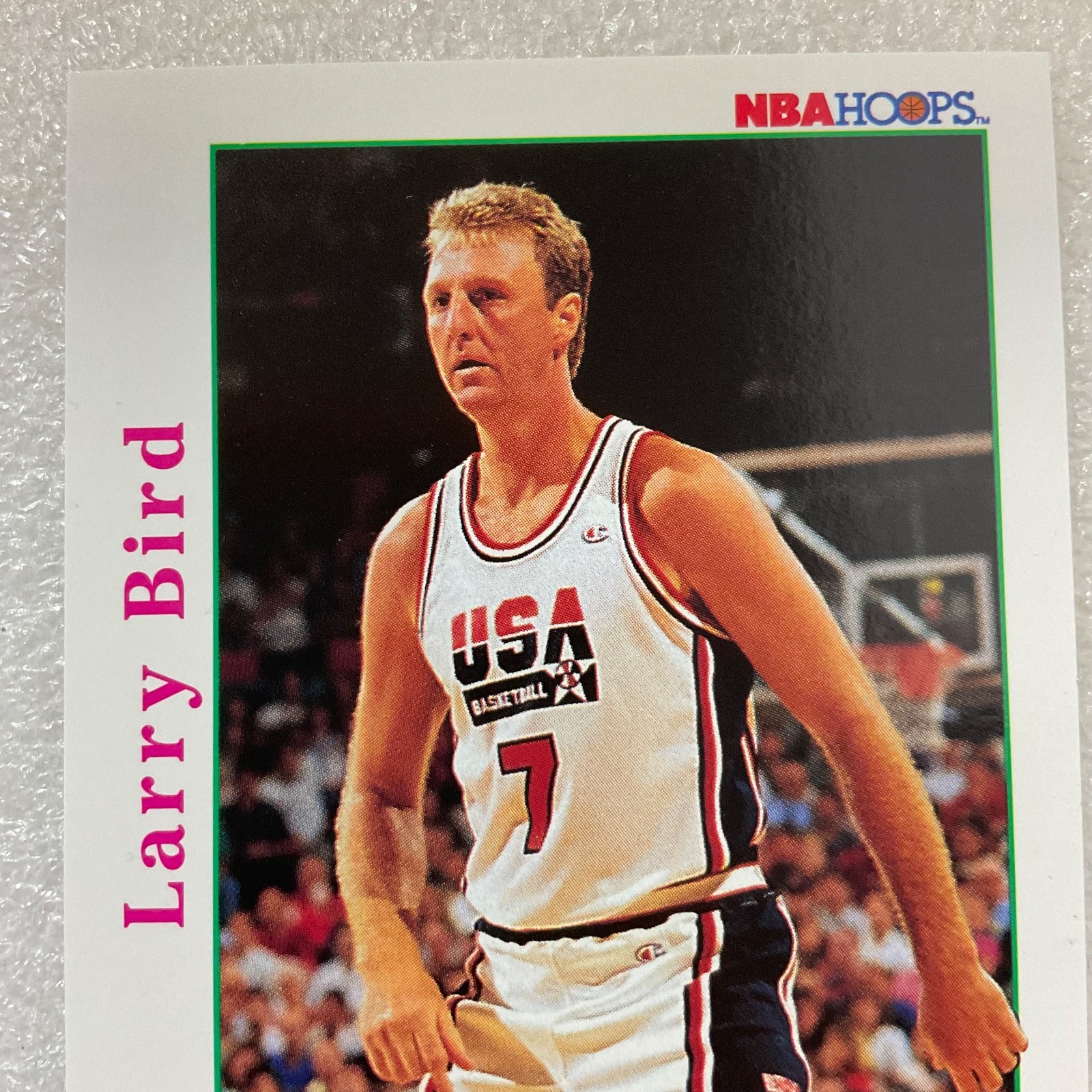 NBA HOOPS 1992 Larry Bird Trading Card #337 - Image 6