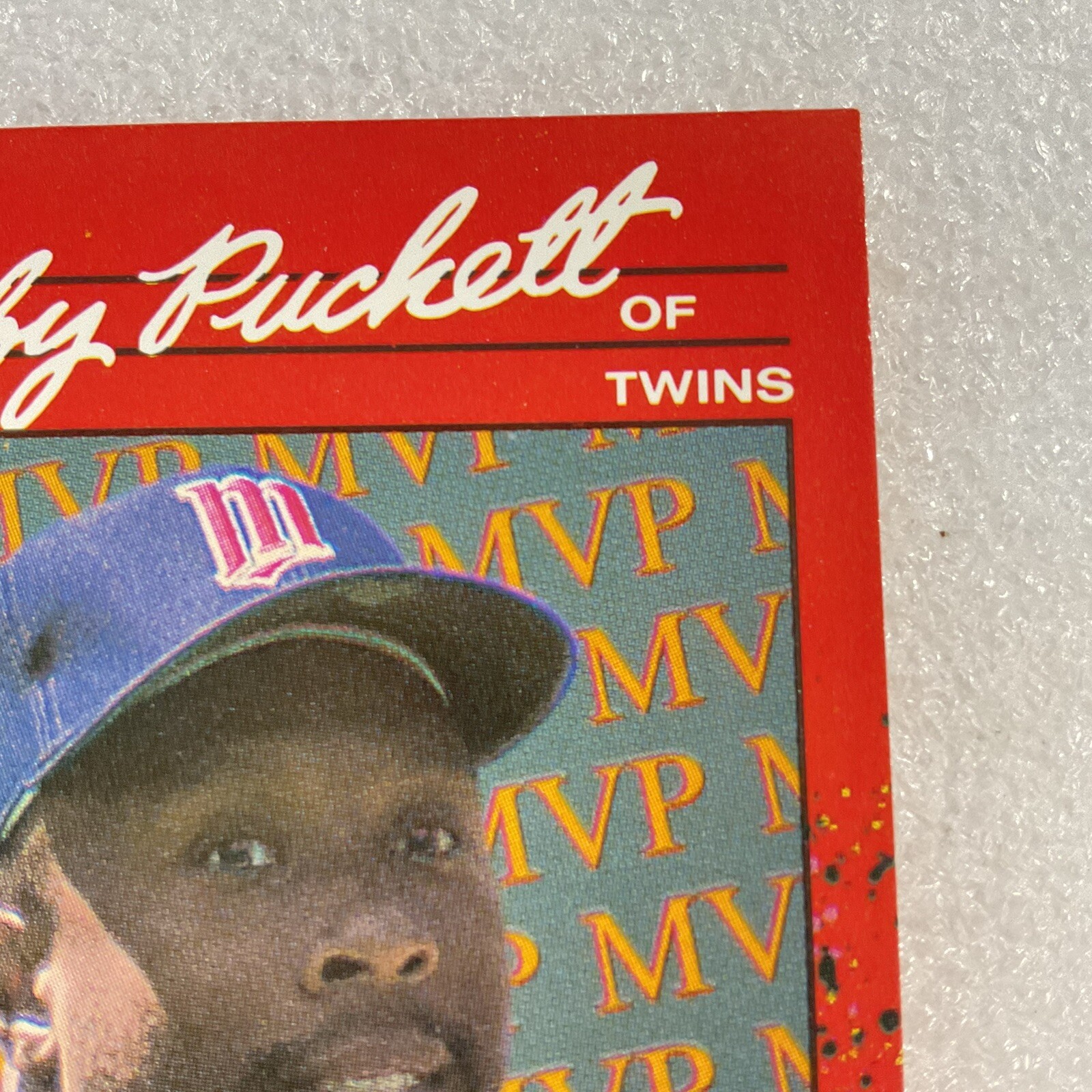 Kirby Puckett 1990 Donruss #BC-8 MVP Baseball Card Minnesota Twins - Image 4